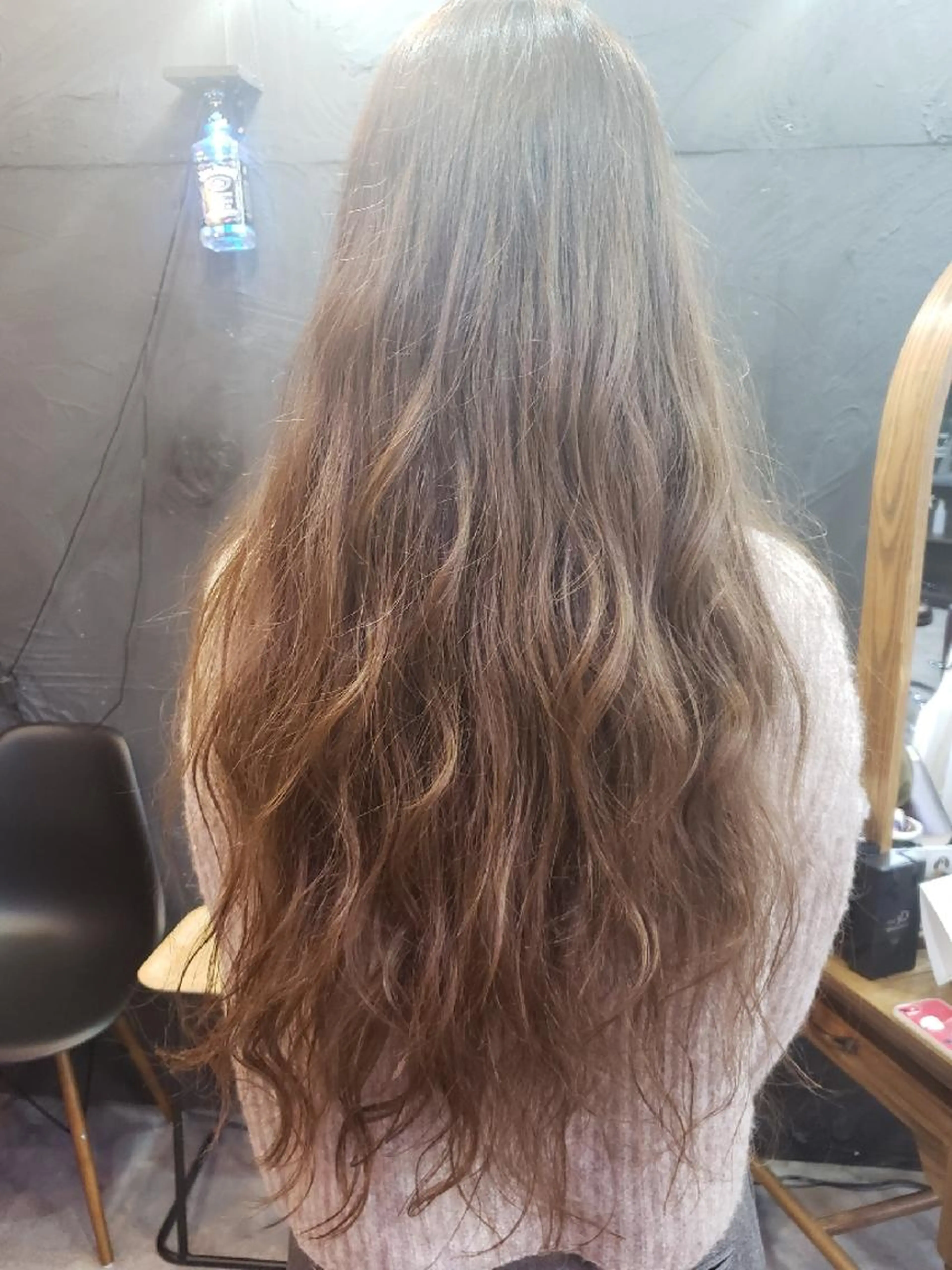 🔻髪質改善パーマ⭐カット+コスメパーマ+カラー+髪質改善AMASIAトリートメントの写真