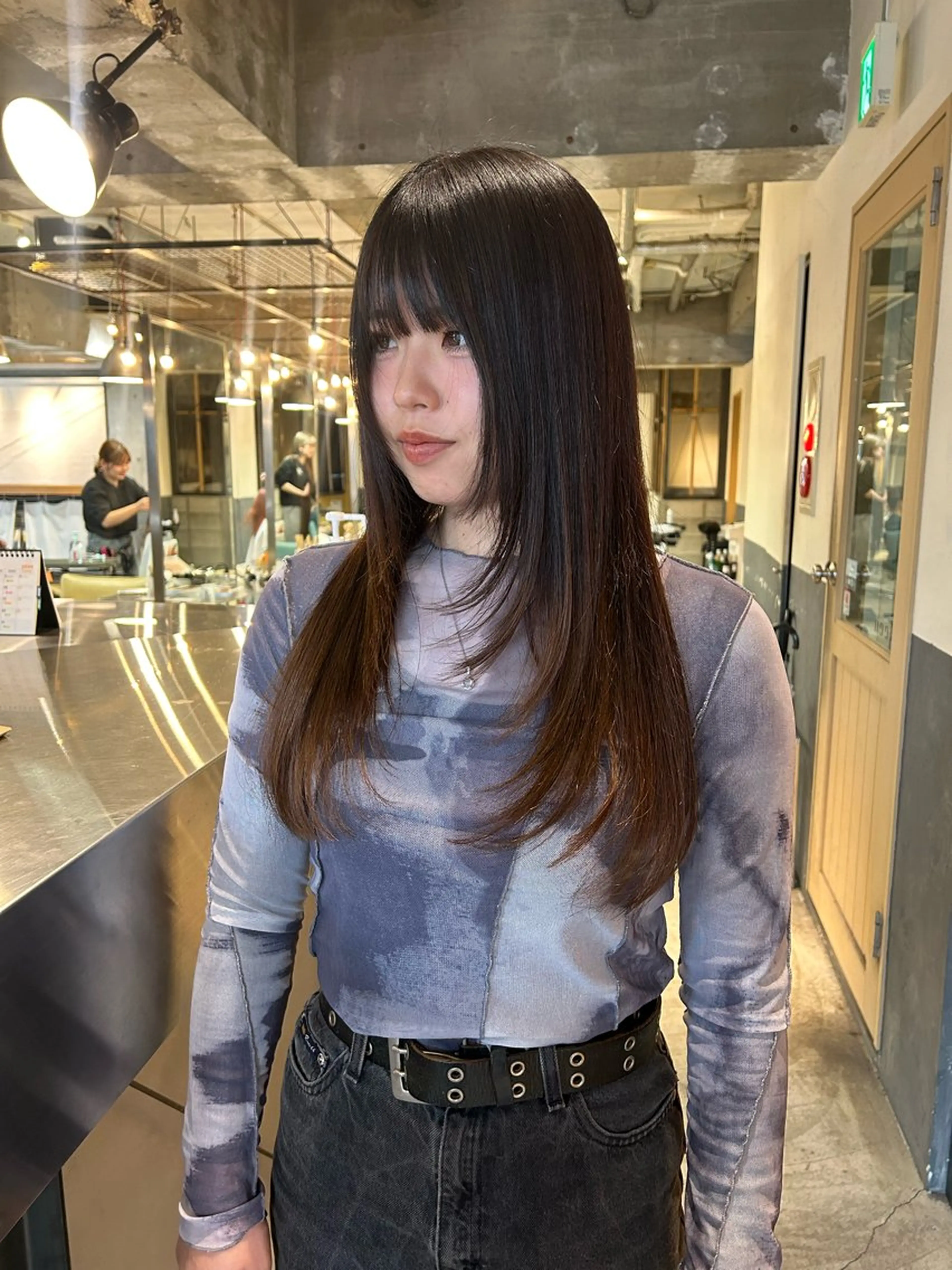 ロング カラー レイヤーカット ロング カット 海外レイヤー /NAGISAのヘアスタイル