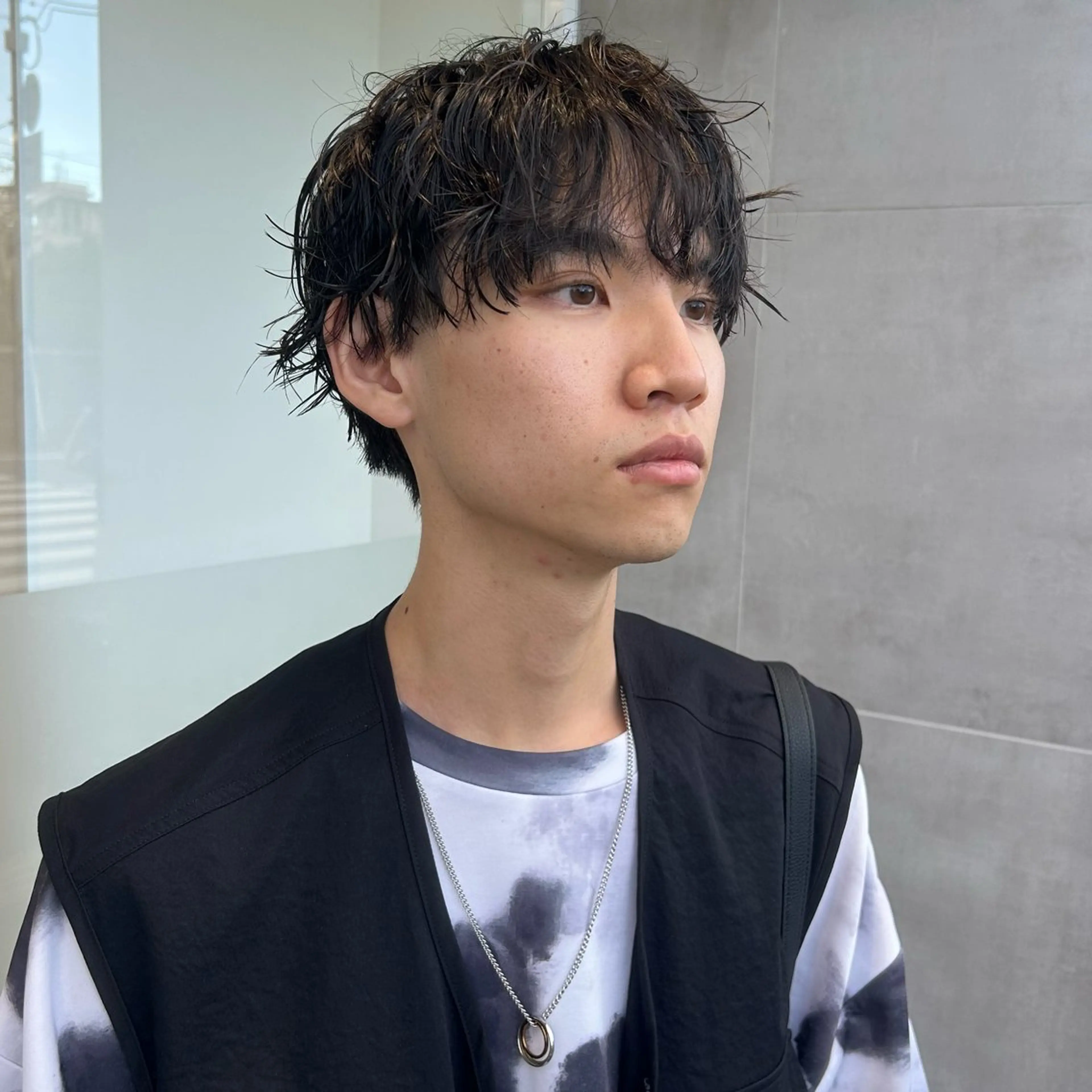 メンズ 韓国メンズ特化 パーマSatskiのヘアスタイル