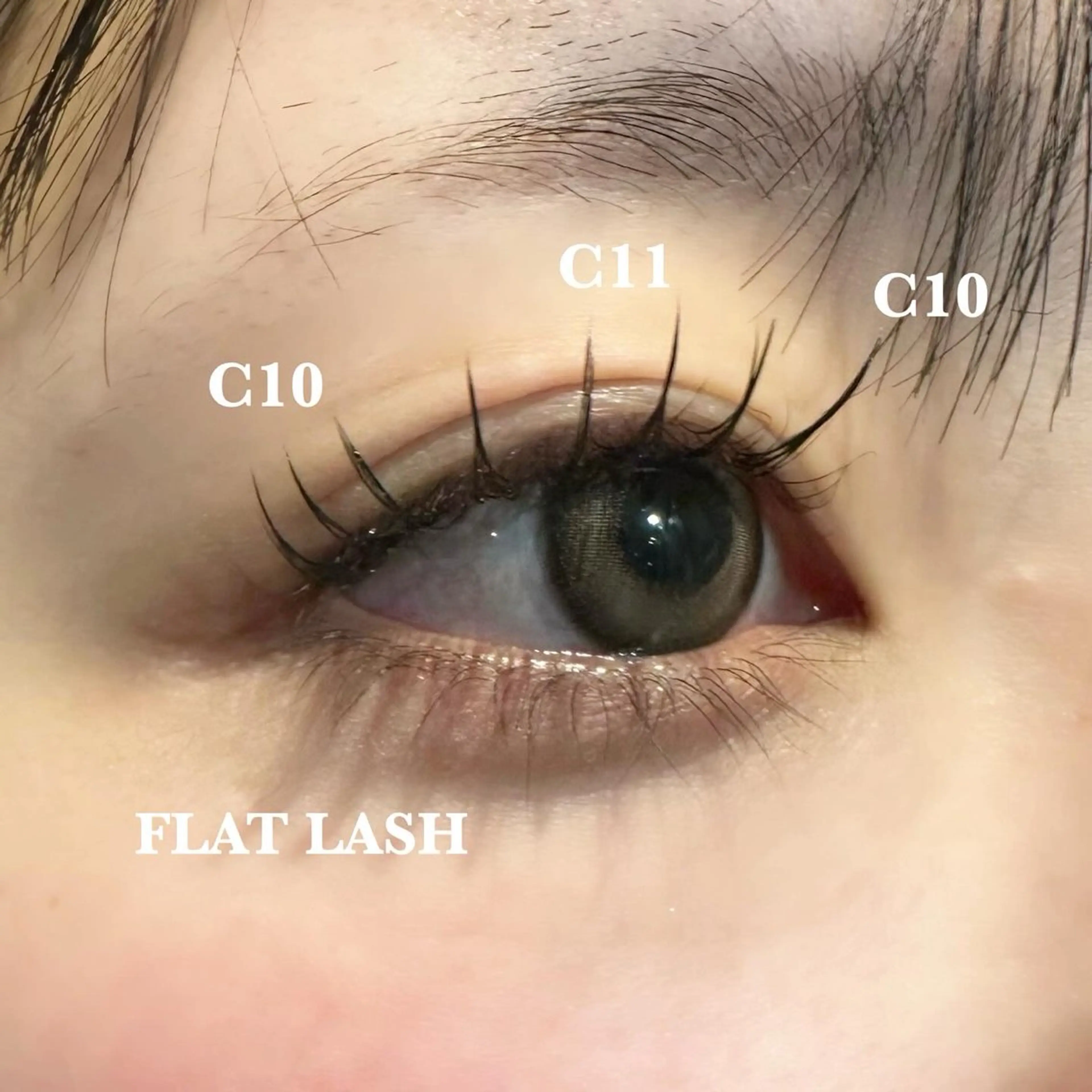 マツエク・マツパ Cカール ナチュラル マツエク 河原 晴香のマツエク・マツパデザイン