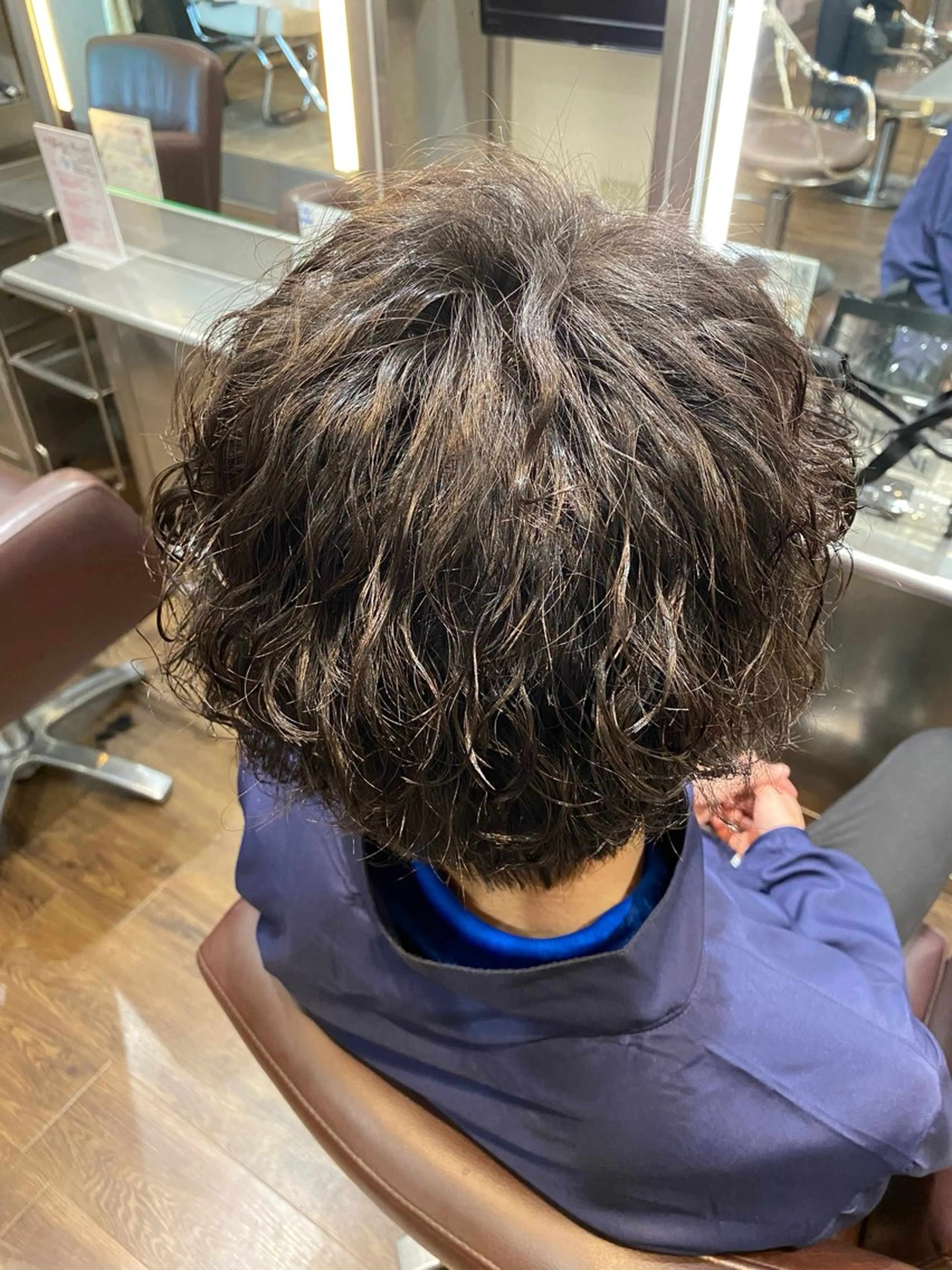 メンズ マッシュ メンズパーマ 波巻きパーマ 谷口 雅門のヘアスタイル