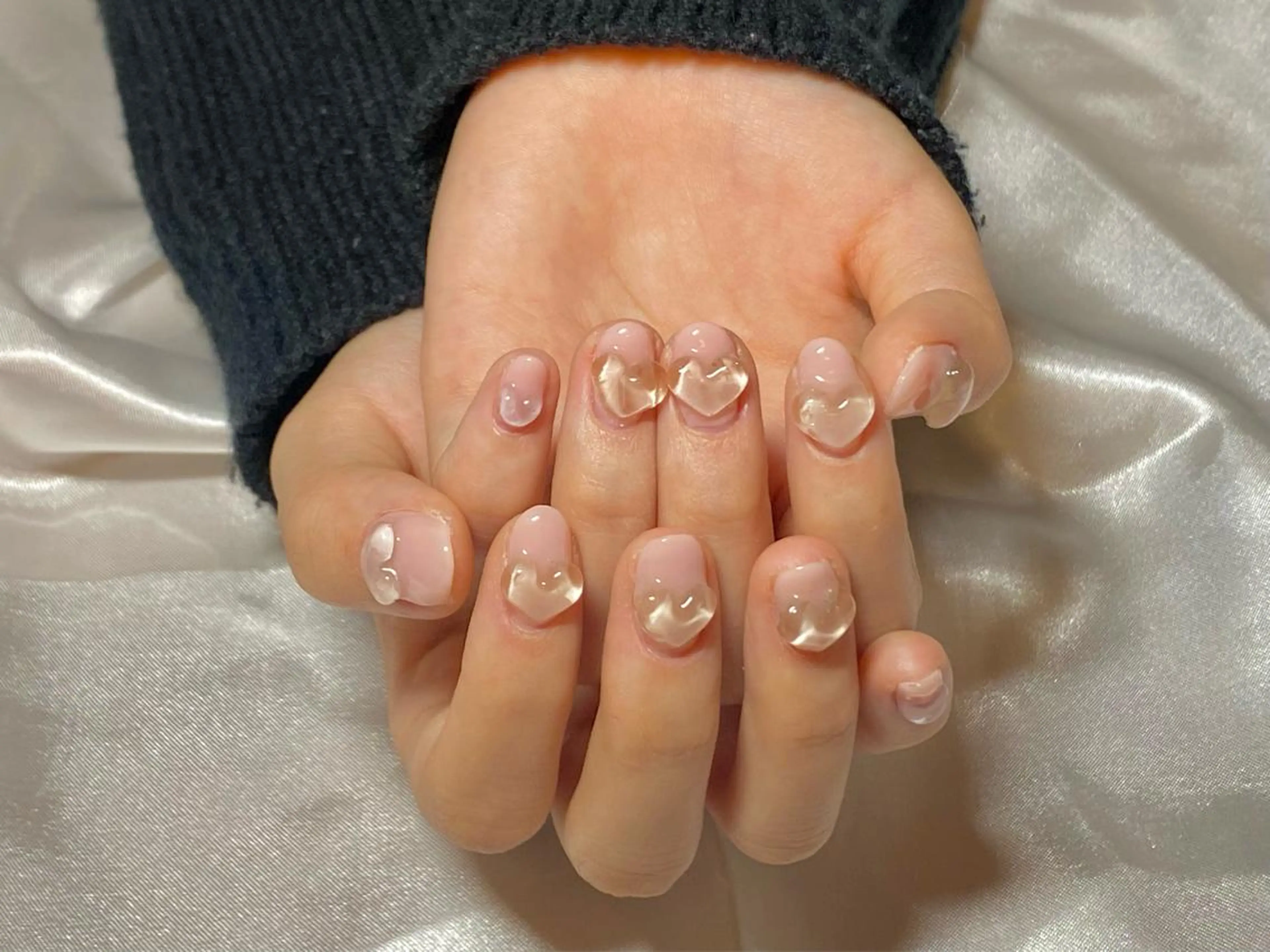 キッズ ネイル ジェルネイル ハート 持ち込み ぷっくりネイル ハンドネイル おうちネイルサロン RINAのその他イメージ