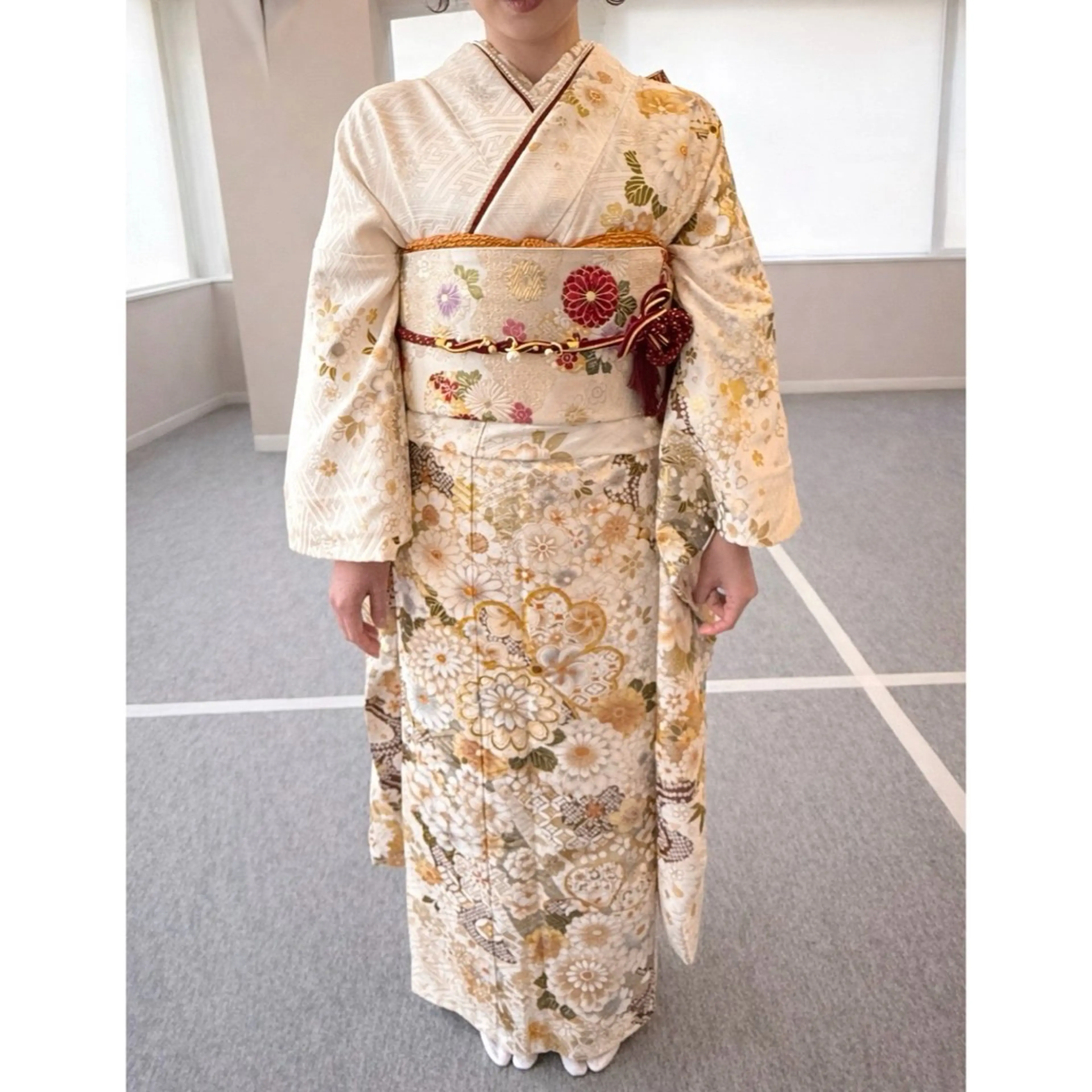 セミロング ヘアアレンジ 着付け 🦋エクステ/透明感 カラー🦋宮川莉央のヘアスタイル