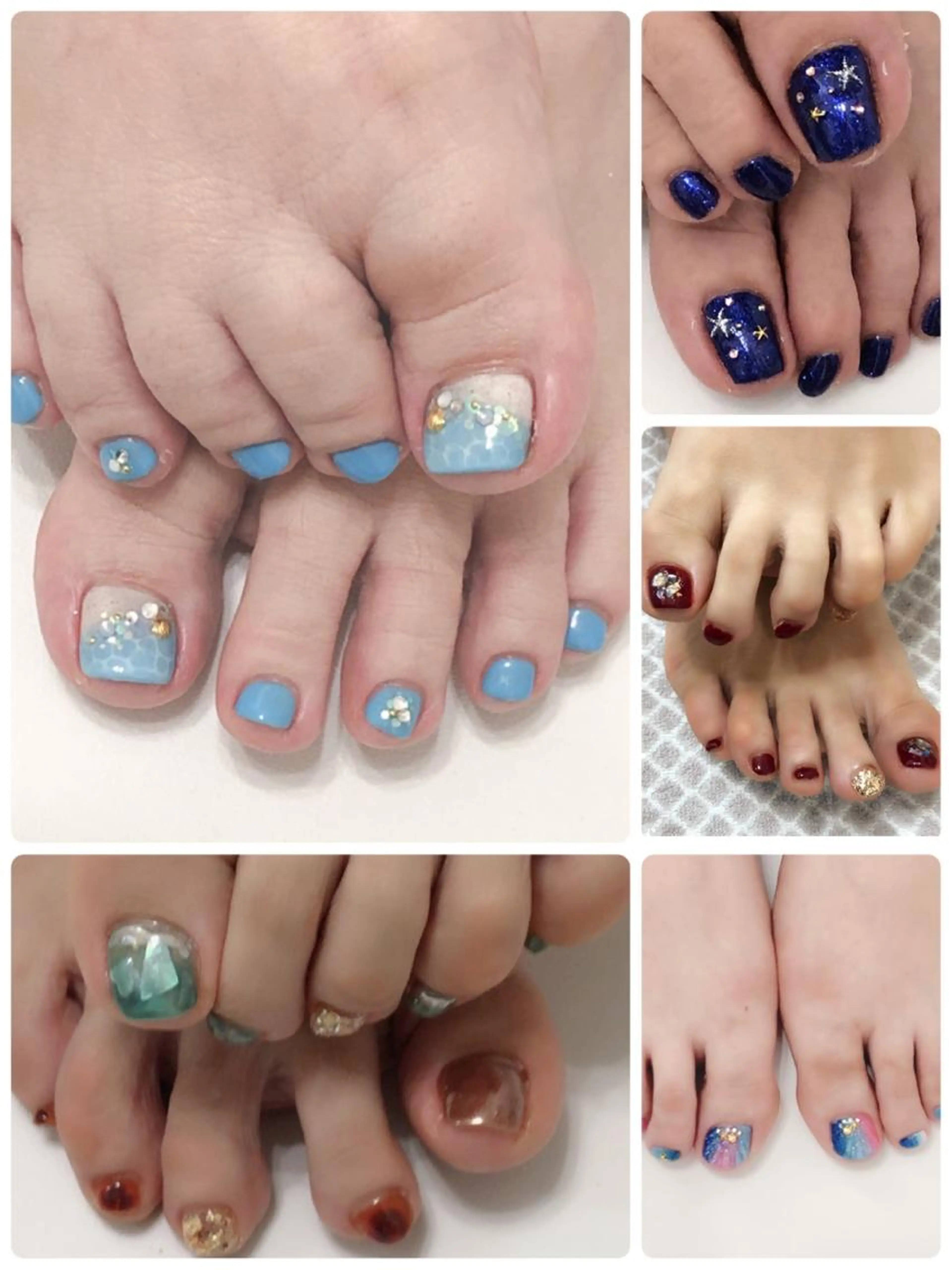 オフあり💅 フットネイル 持ち込みデザイン💅✨ ¥6000〜(デザインによって値段は異なります)の写真