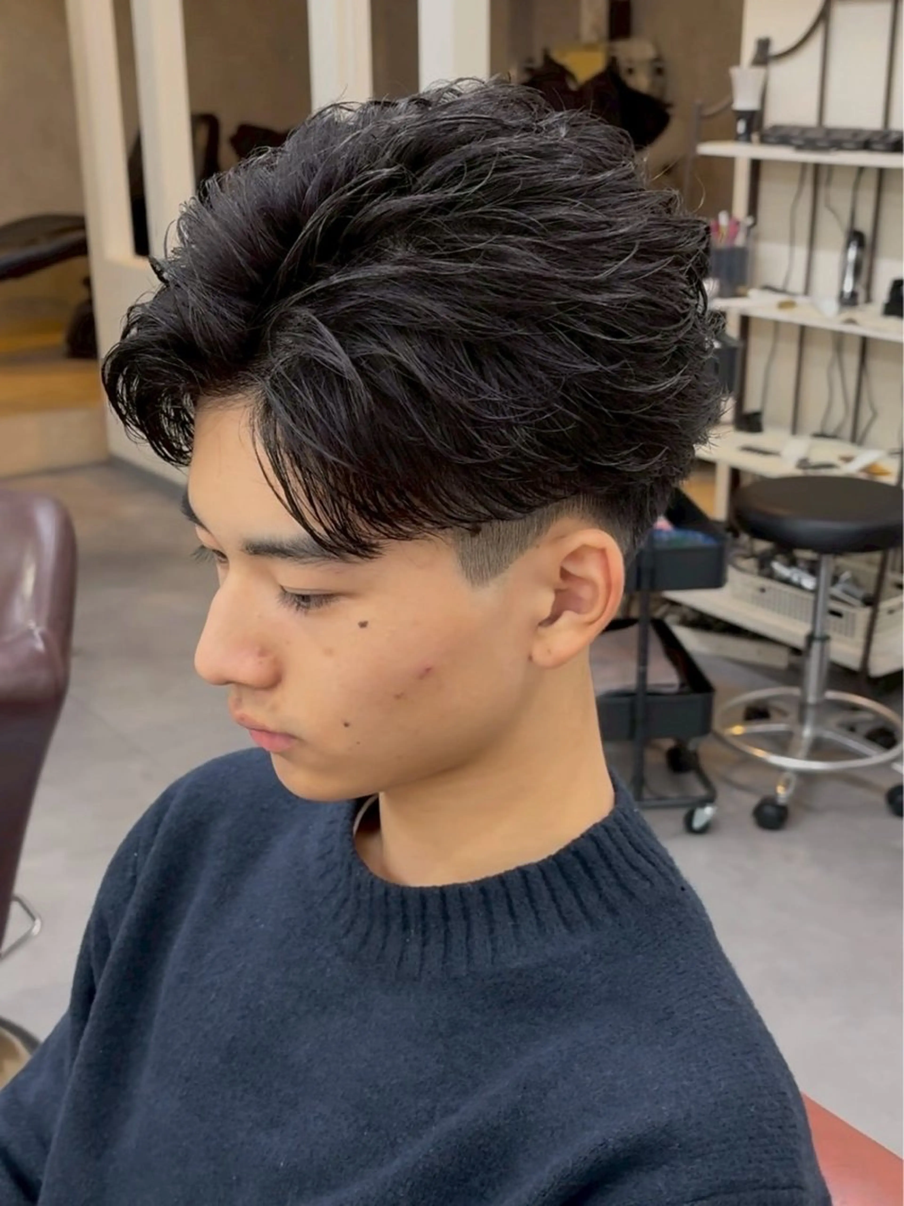 メンズ 京都駅メンズサロン マッシュのヘアスタイル