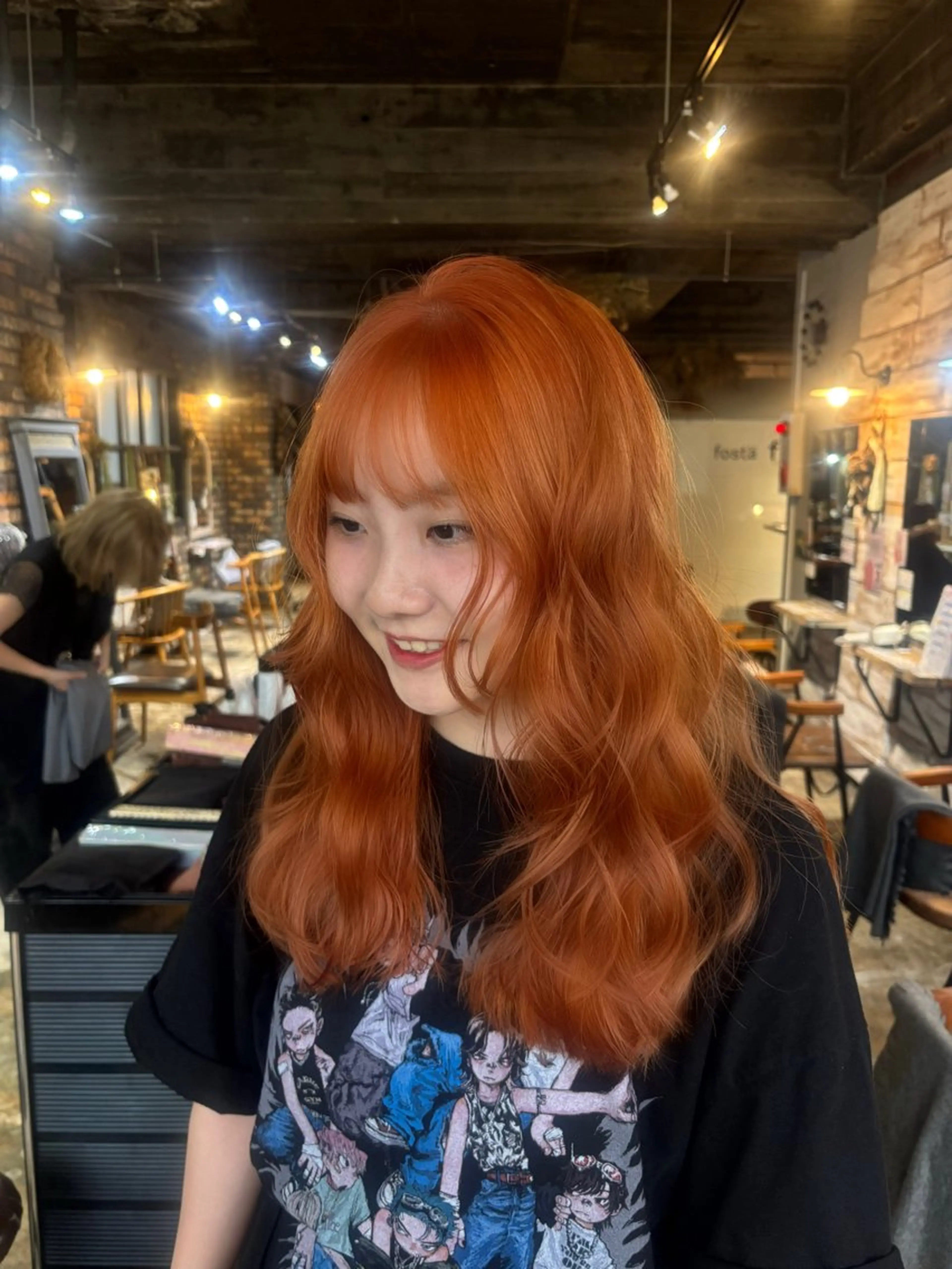 ロング カラー カット ヘアカラー 光本 杏のヘアスタイル