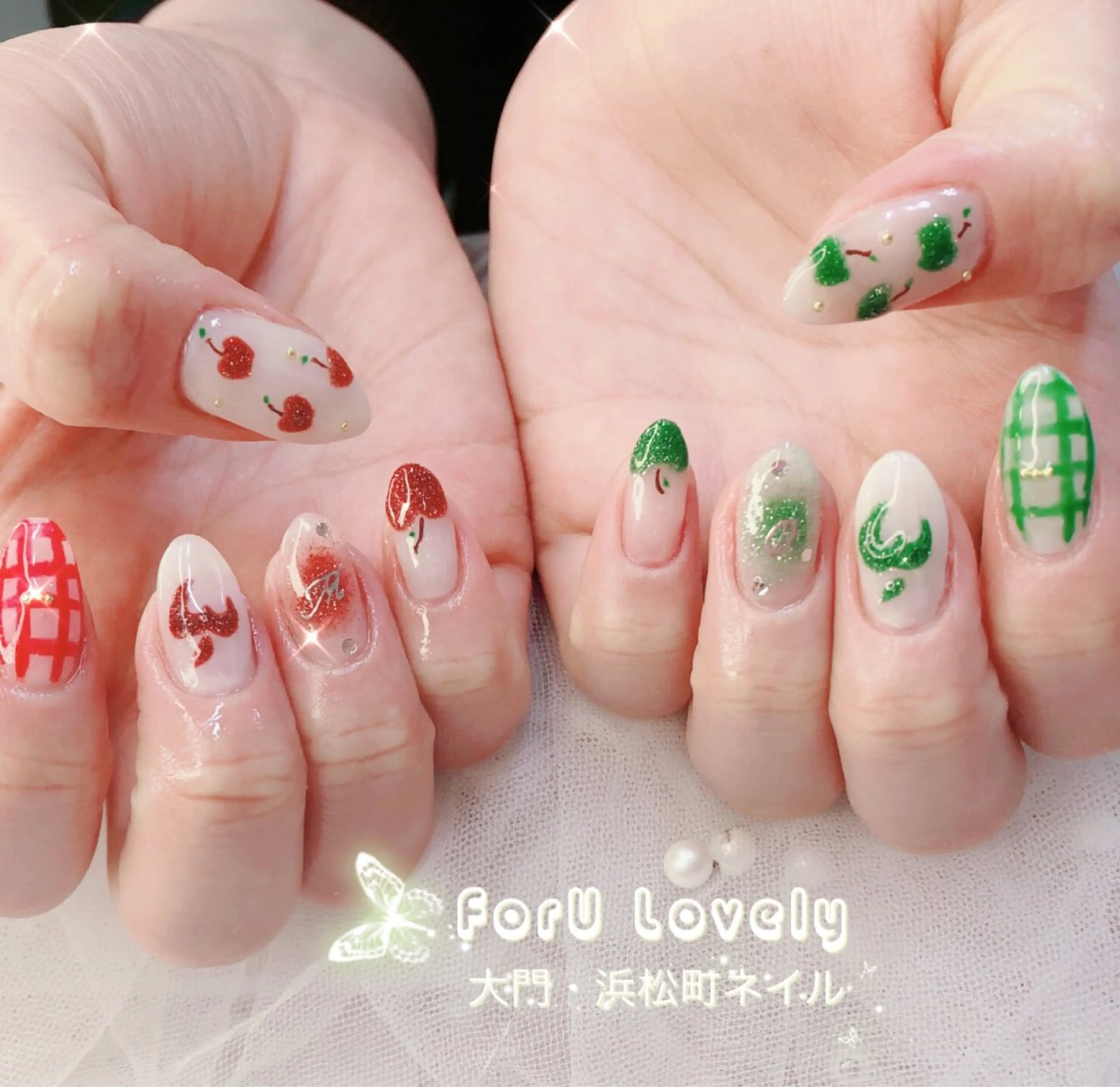 ネイル アートネイル 桜ネイル フットネイル フレンチネイル ジェルネイル ハンドネイル ハンドケア 大門浜松町 ネイルのネイルデザイン