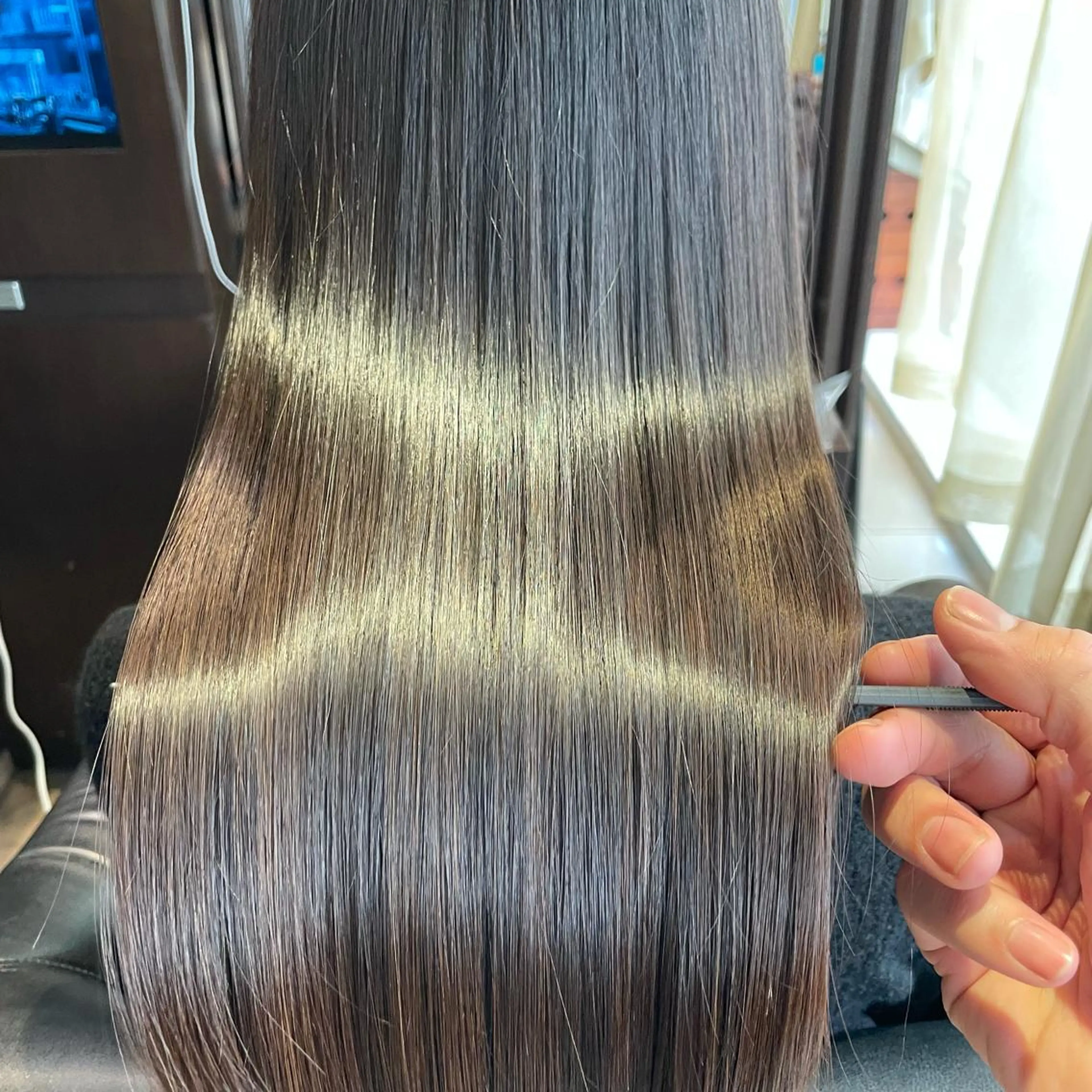 ロング カラー カット ヘアカラー トリートメント 心斎橋 美髪職人　近江のヘアスタイル