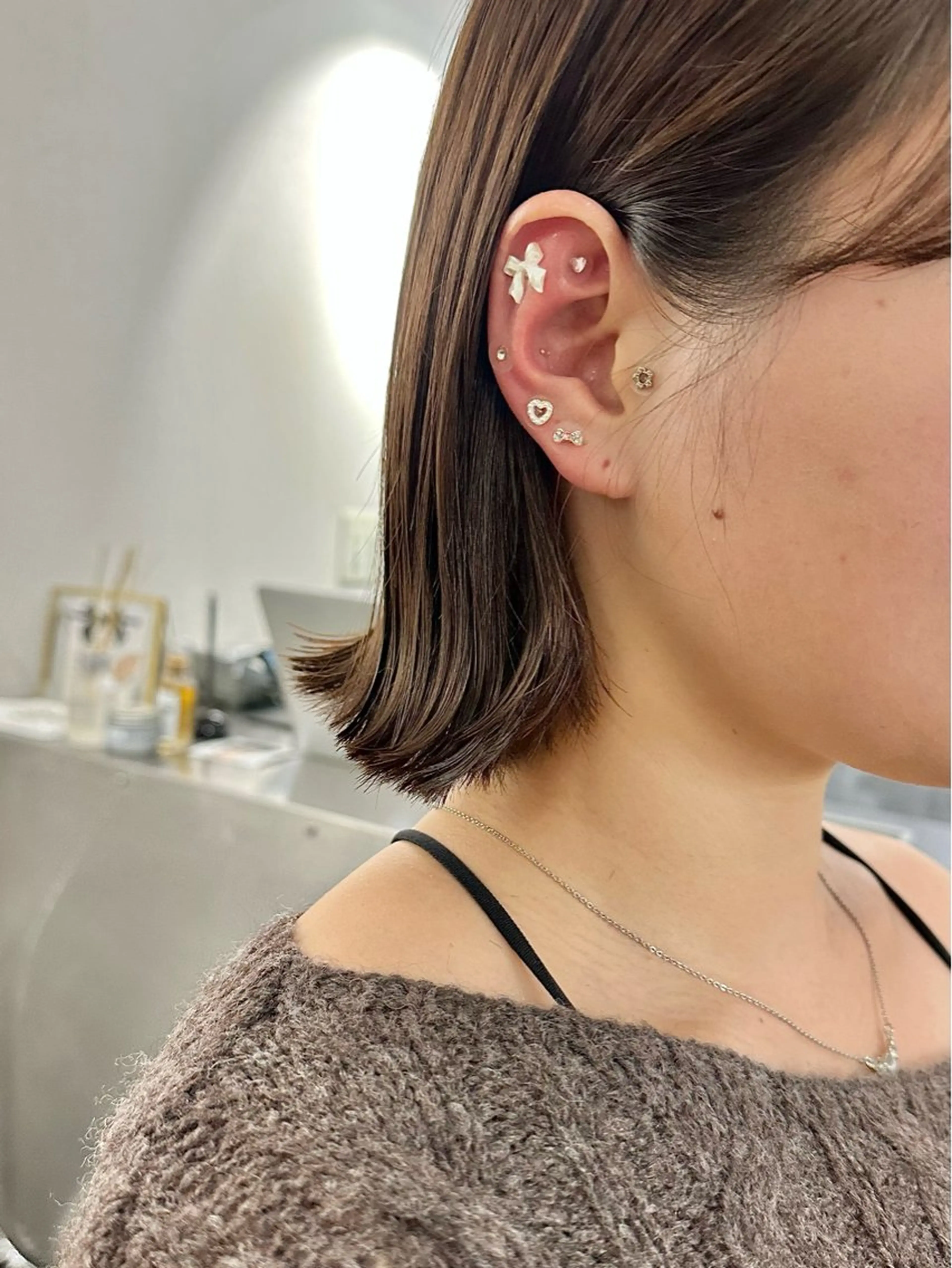 ショート ボブ カット レイヤーカット🪄 耳ツボ🎀Ayumiのヘアスタイル