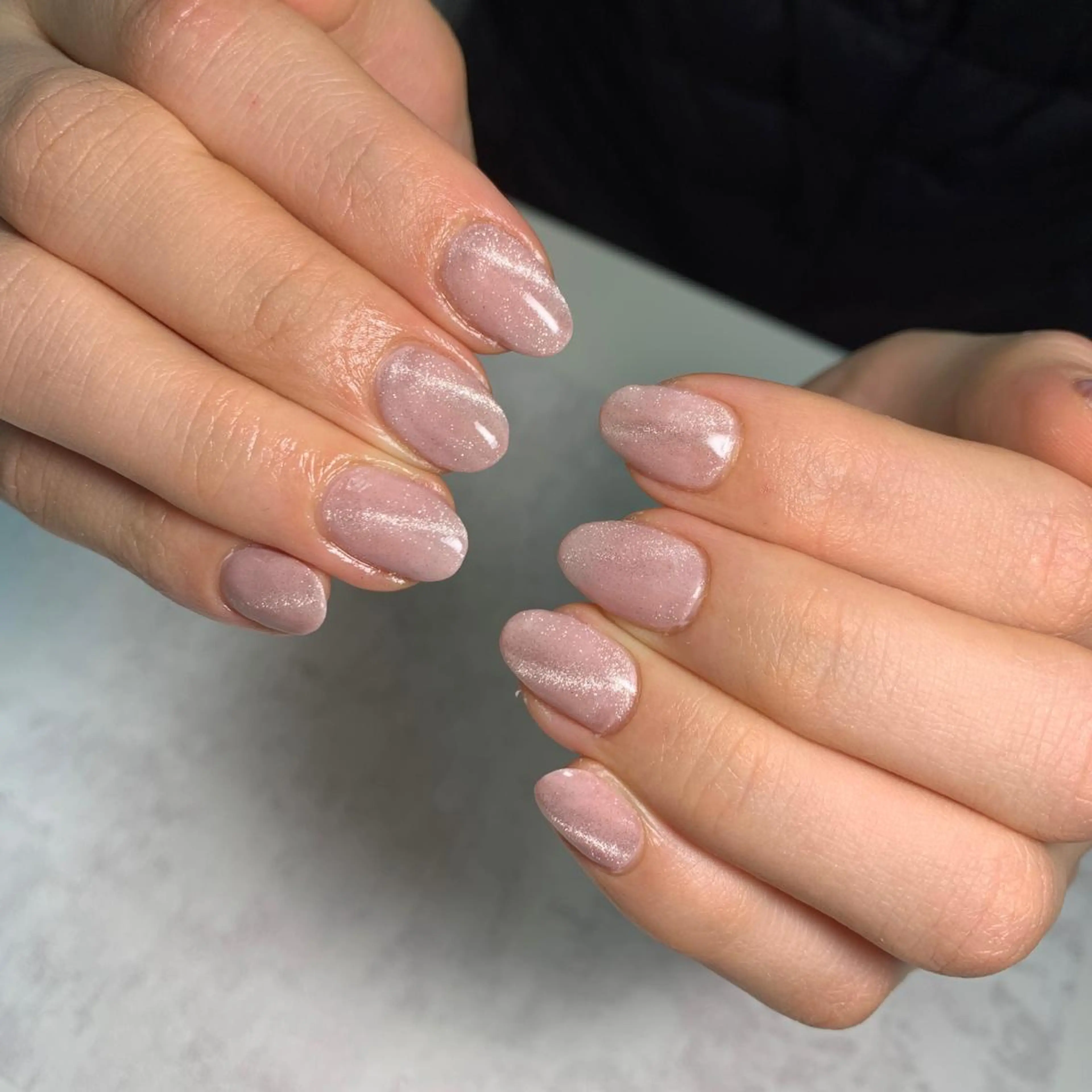 ネイル 氷ネイル・うるうるネイル ピンク Li aile eye&nailのマツエク・マツパデザイン