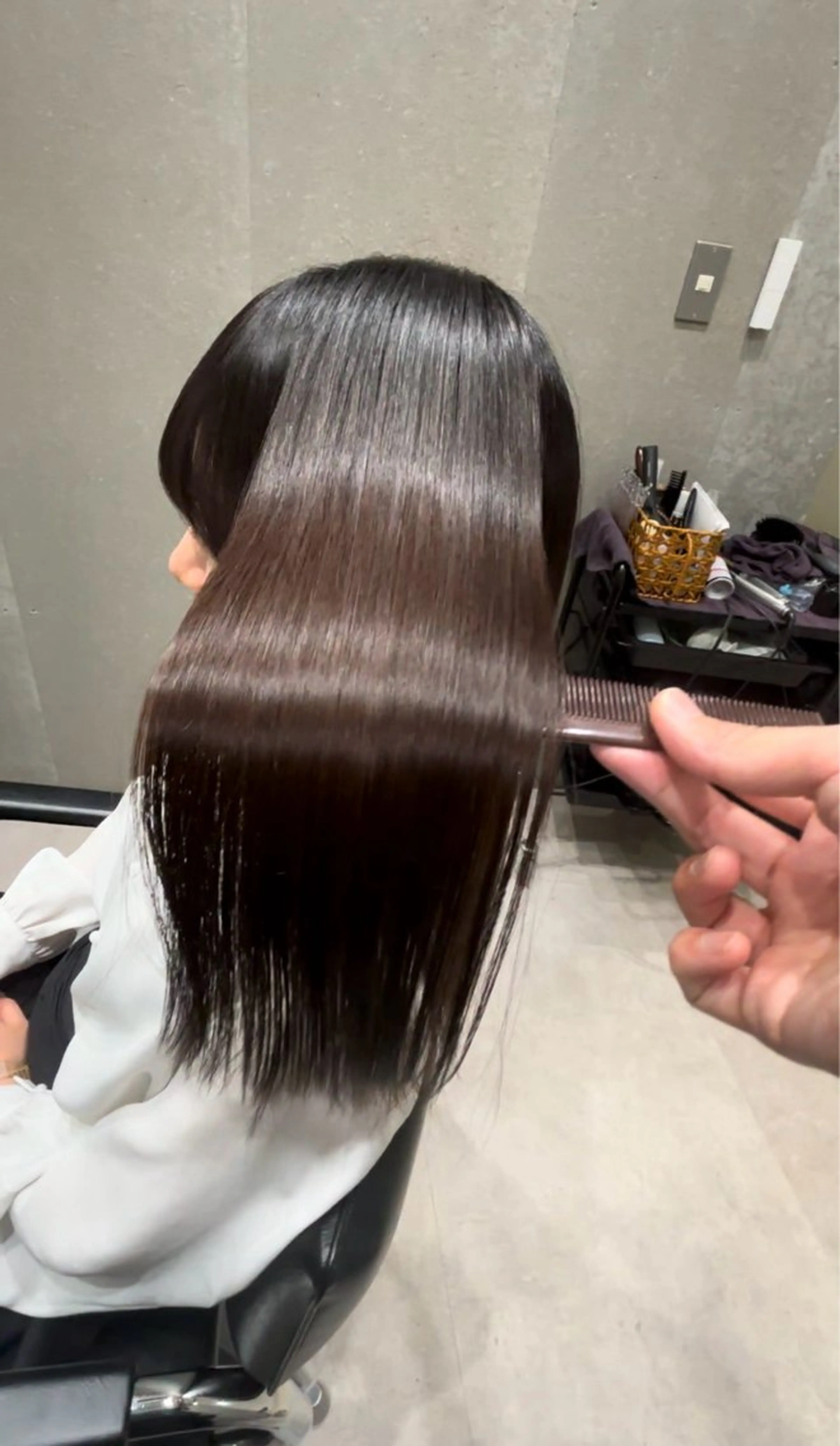 セミロング 髪質改善 トリートメント 髪質改善ヘアケア 艶髪特化/上田のヘアスタイル