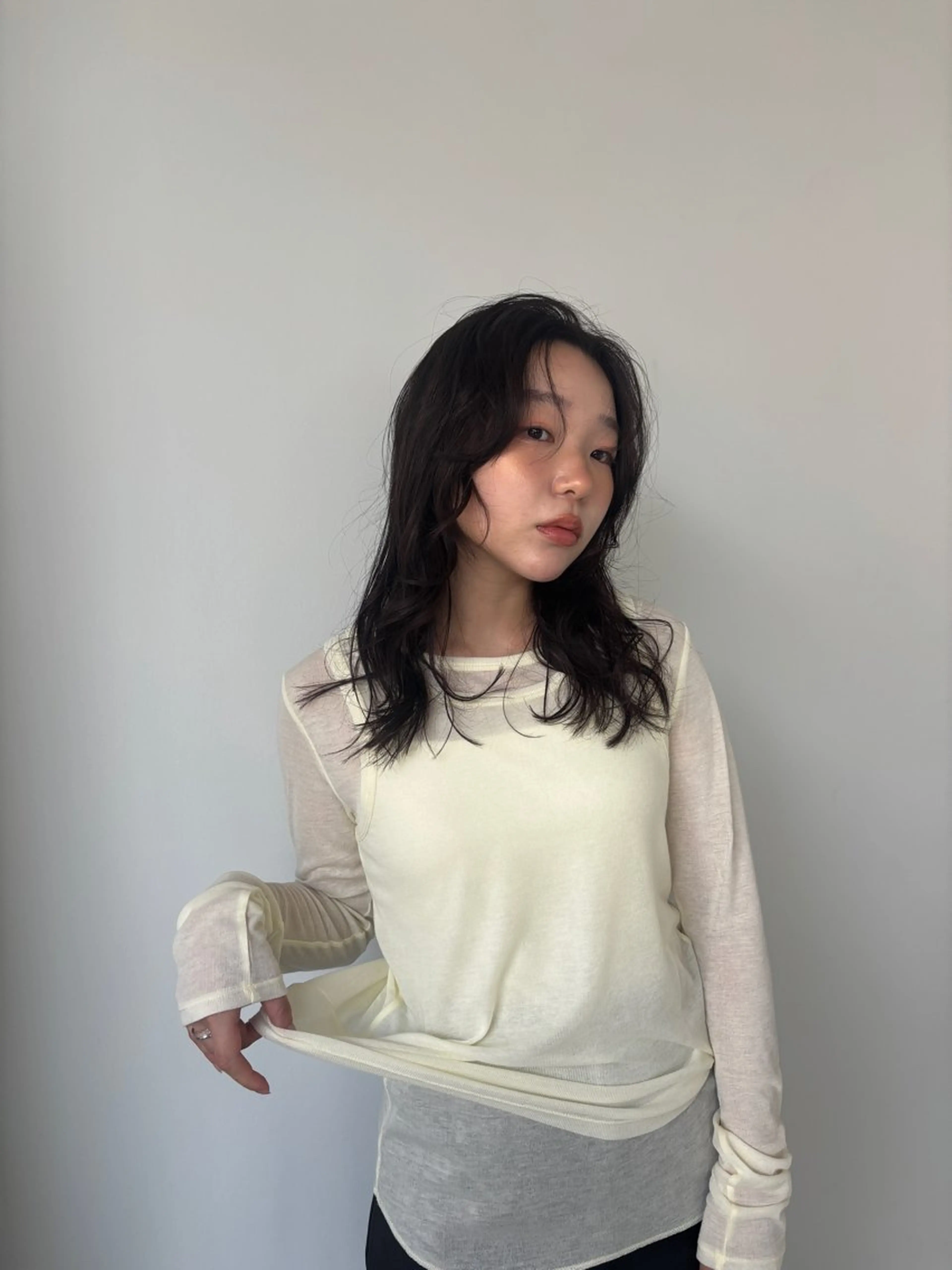 ミディアム カット ヘッドスパ ボブ/レイヤー/ 梅田/天野川奈緒のヘアスタイル