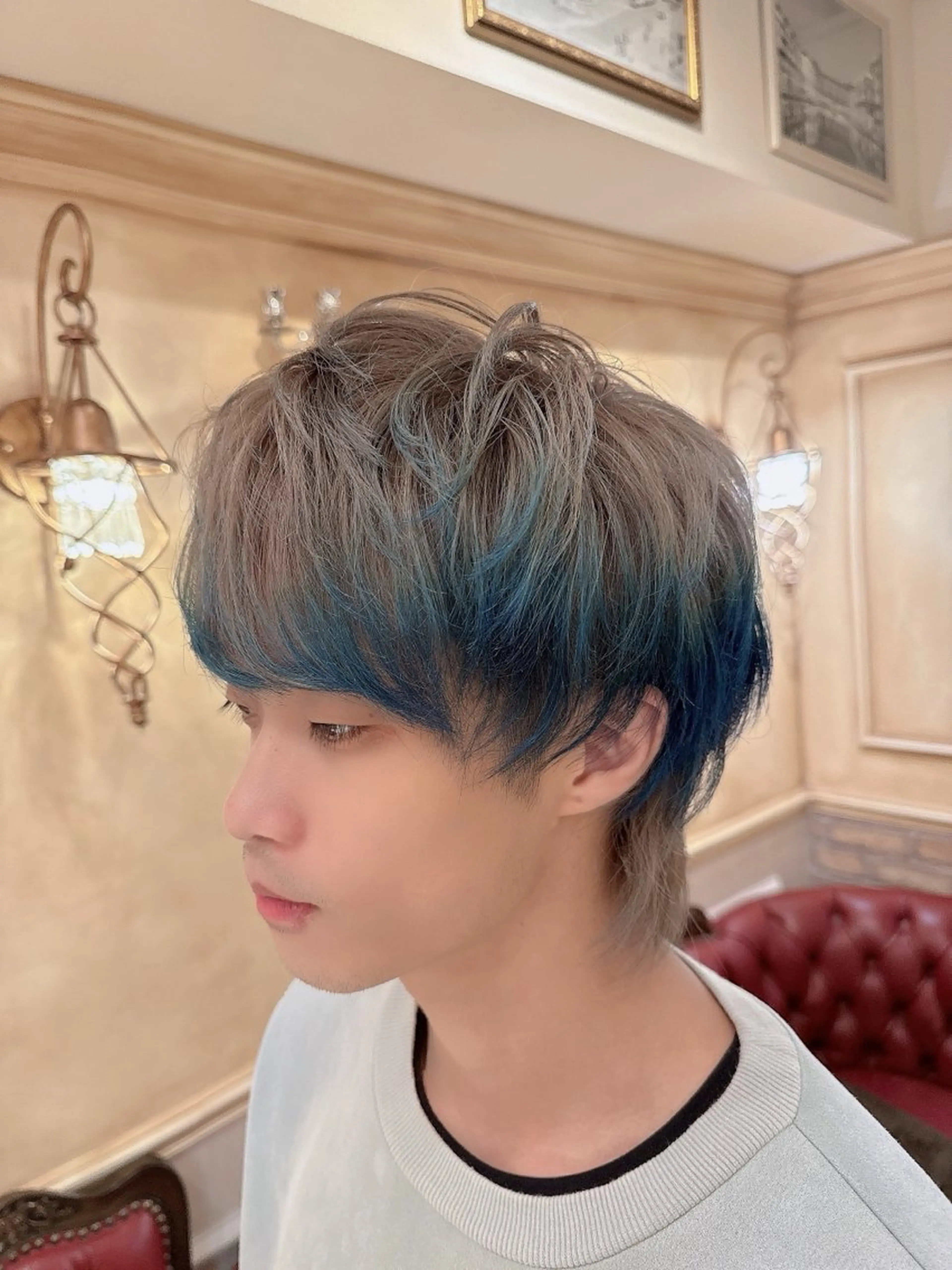 ショート カラー ブルーカラー シルバー カット ヘアカラー トリートメント 韓国ヘアー🦄ྀི オタク美容師🌈山本のヘアスタイル