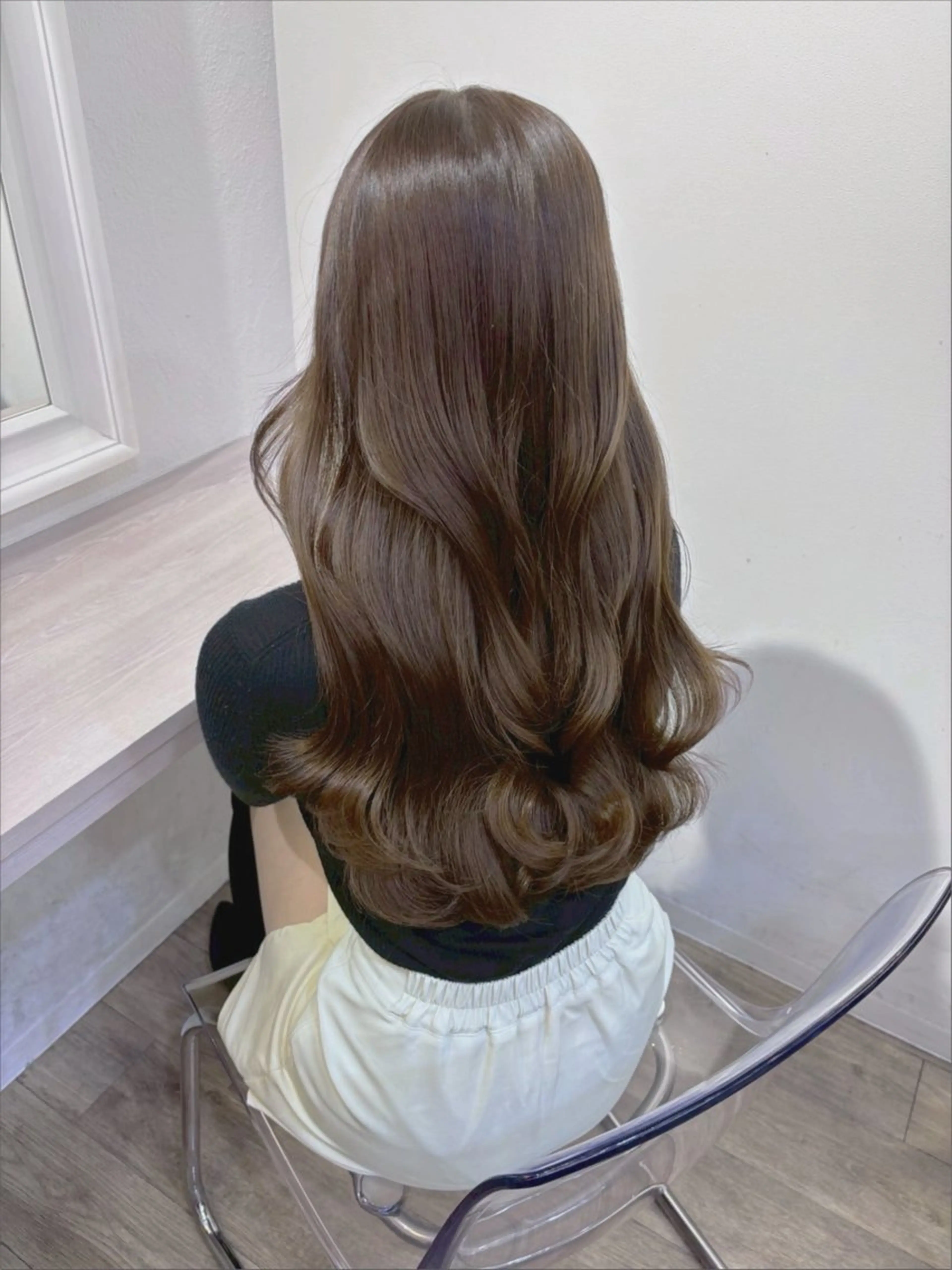 ロング カラー 透明感カラー トリートメント カット ヘアカラー トリートメント 透明感カラー特化/ ベージュ/梅田/英輝のヘアスタイル