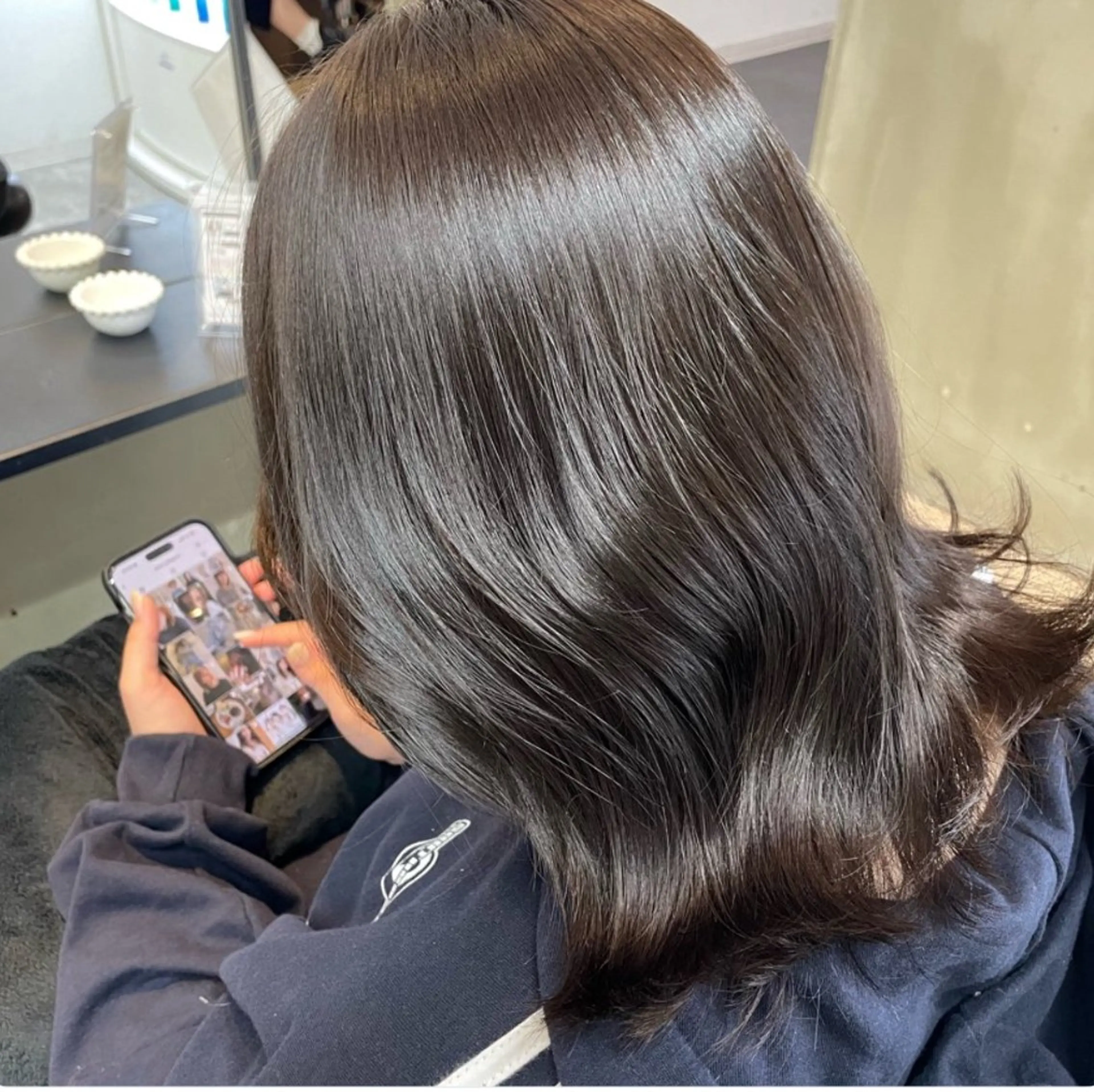 ミディアム ピンクブラウン 【無料カットモデル】 水山まさはる🌸のヘアスタイル