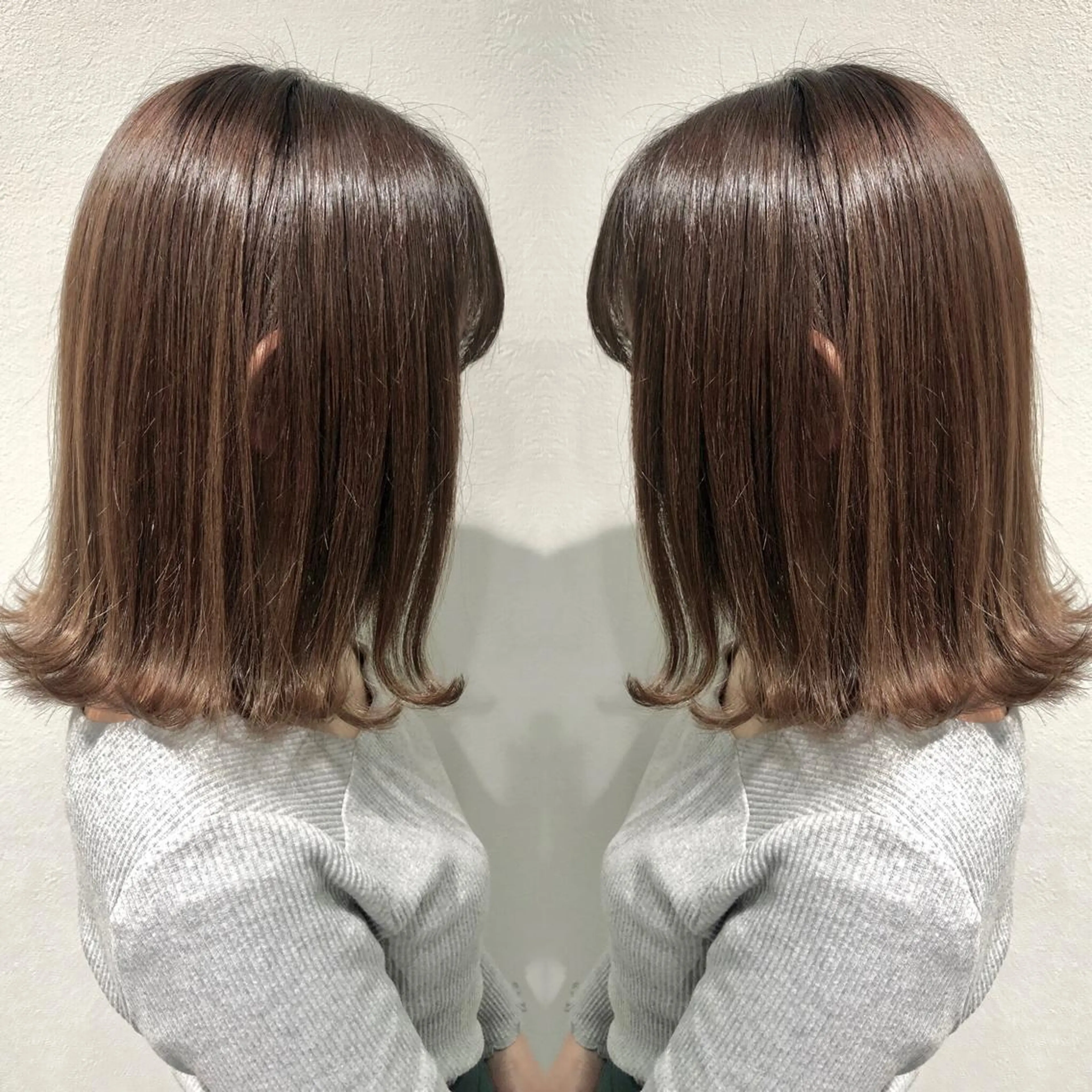 ミディアム カラー カット ヘアカラー トリートメント ♡美髪•艶髪♡砂川 なつきのヘアスタイル