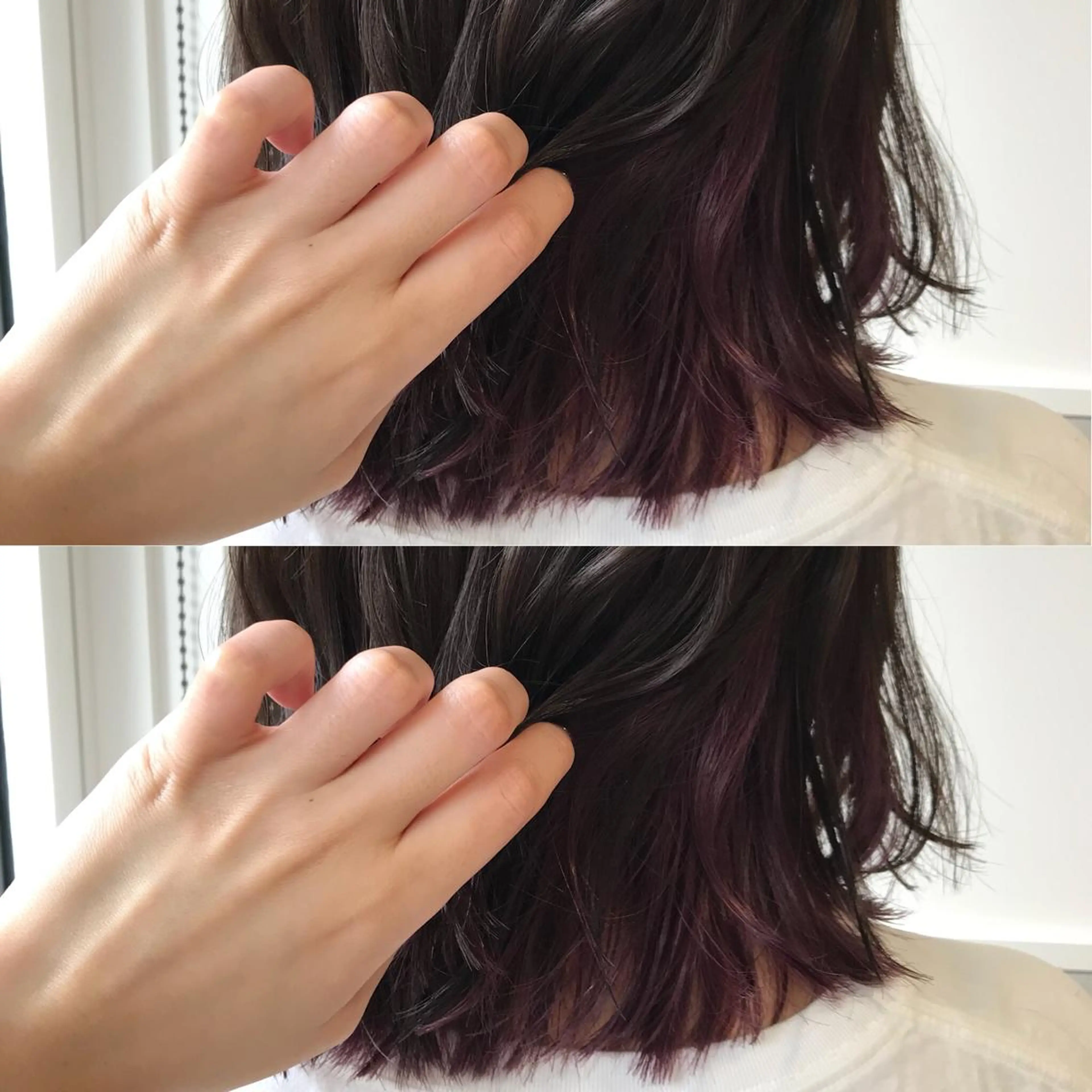 ミディアム カラー 小栗 麻衣のヘアスタイル