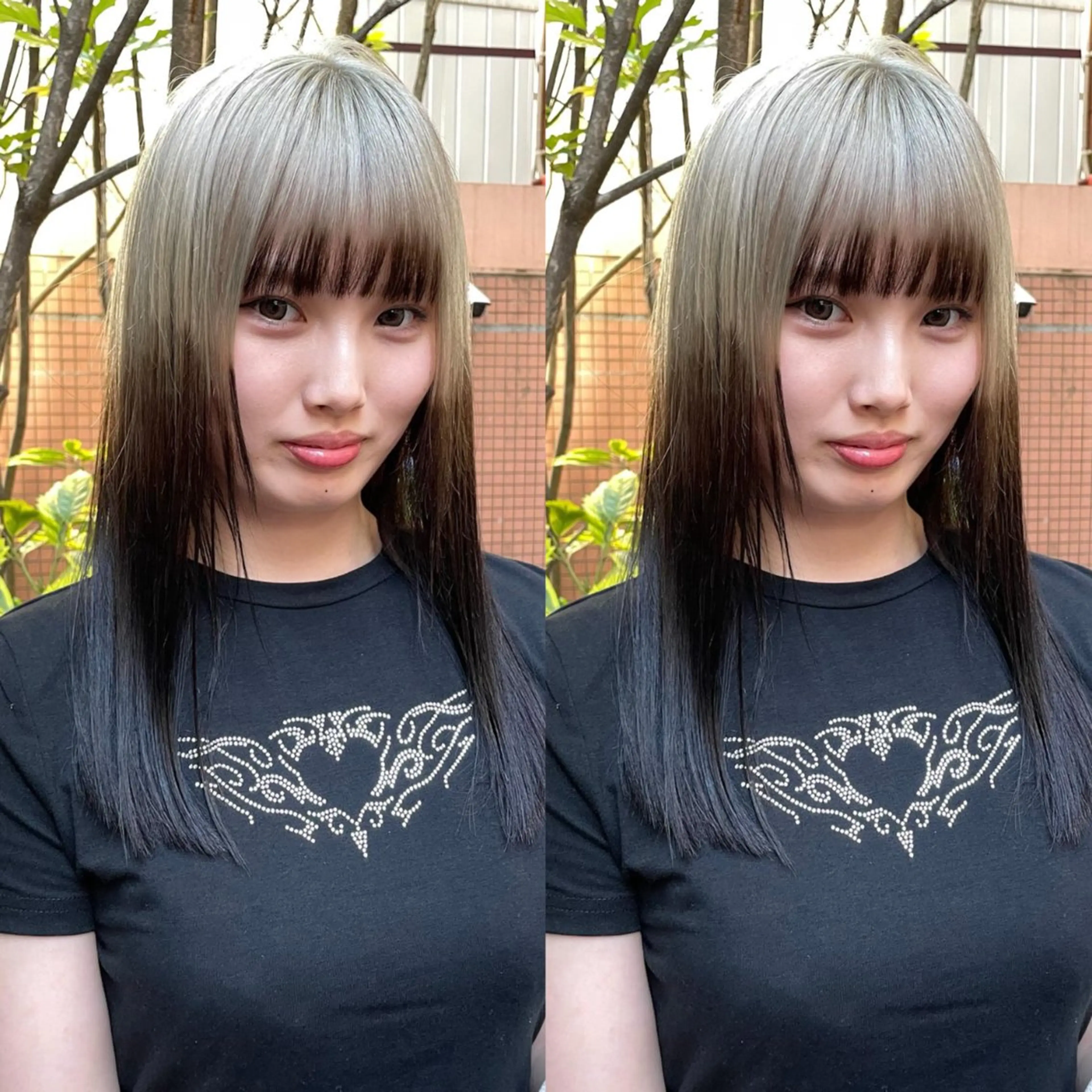 ロング カラー ブラウンカラー ダークブラウン デザインカラー グレージュ ロング デザインカラー★★★ Haco+shihoのヘアスタイル