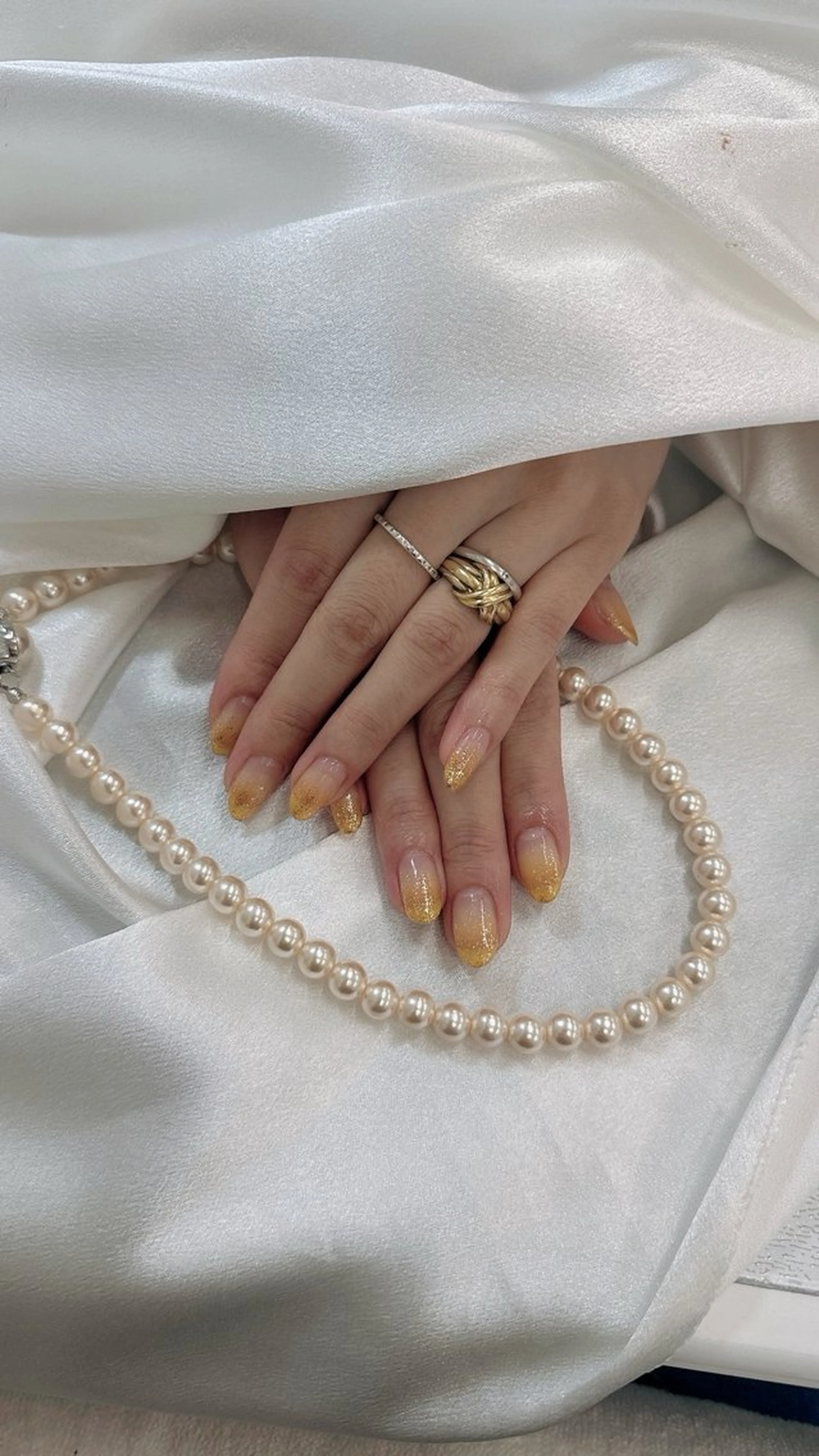 【オフ込みラメグラデーション】ケア込み☆の写真