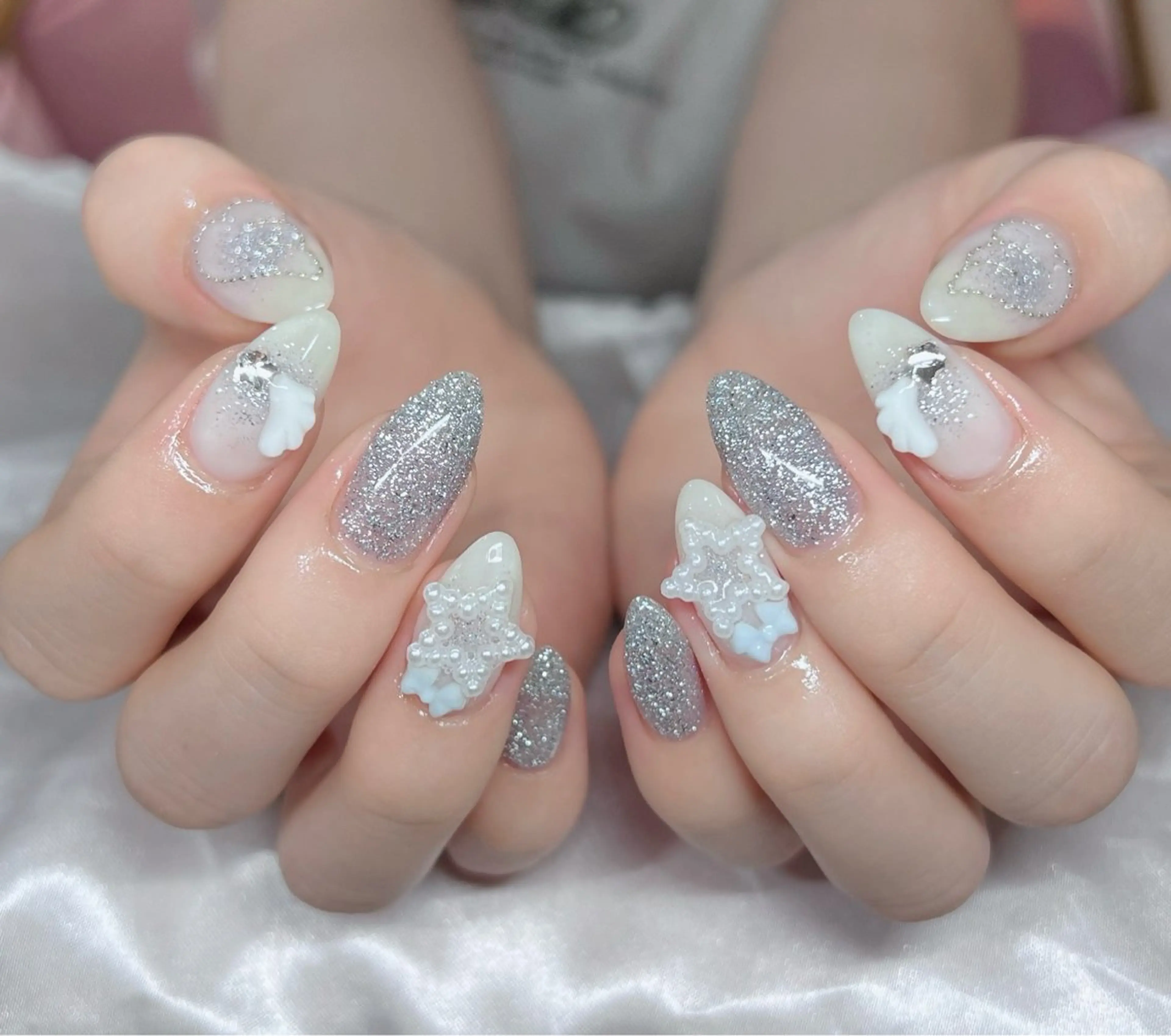 ネイル 🎀PG🩵 ネイルサロンのネイルデザイン