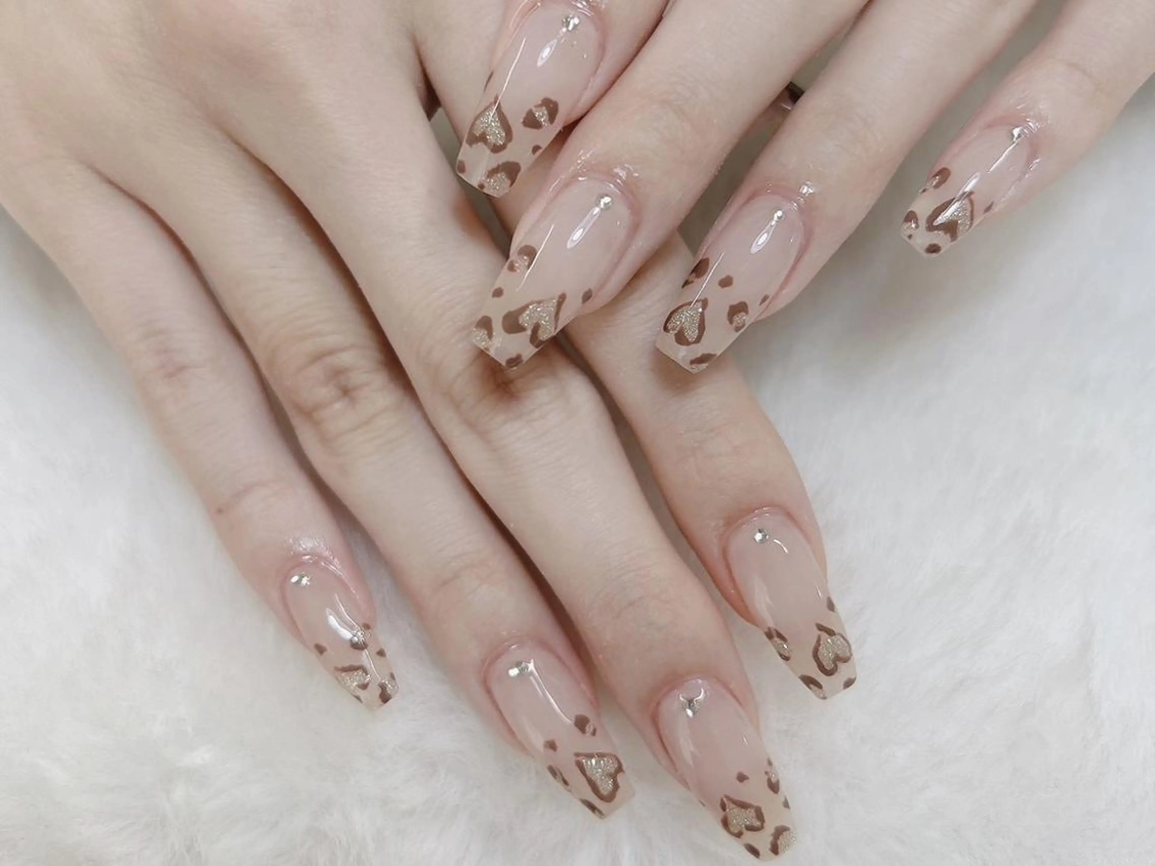 ネイル チークネイル キラキラネイル 韓国ネイル ワンホンネイル ハンドネイル Kanoネイル 大宮店のネイルデザイン