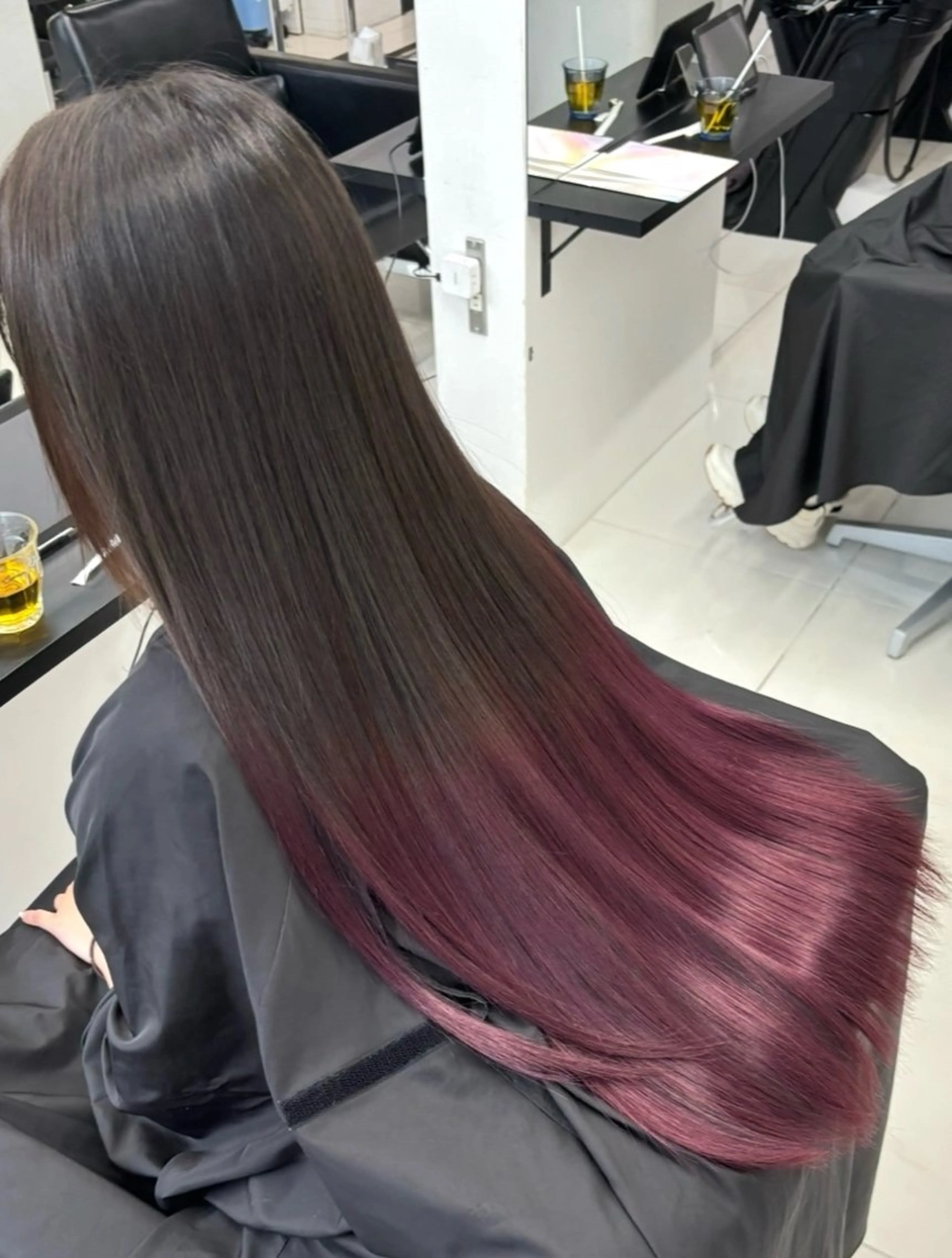 ミディアム カラー グラデーションカラー ヘアカラー トリートメント ⭐️無料！カット モデル募集⭐️夕貴のヘアスタイル