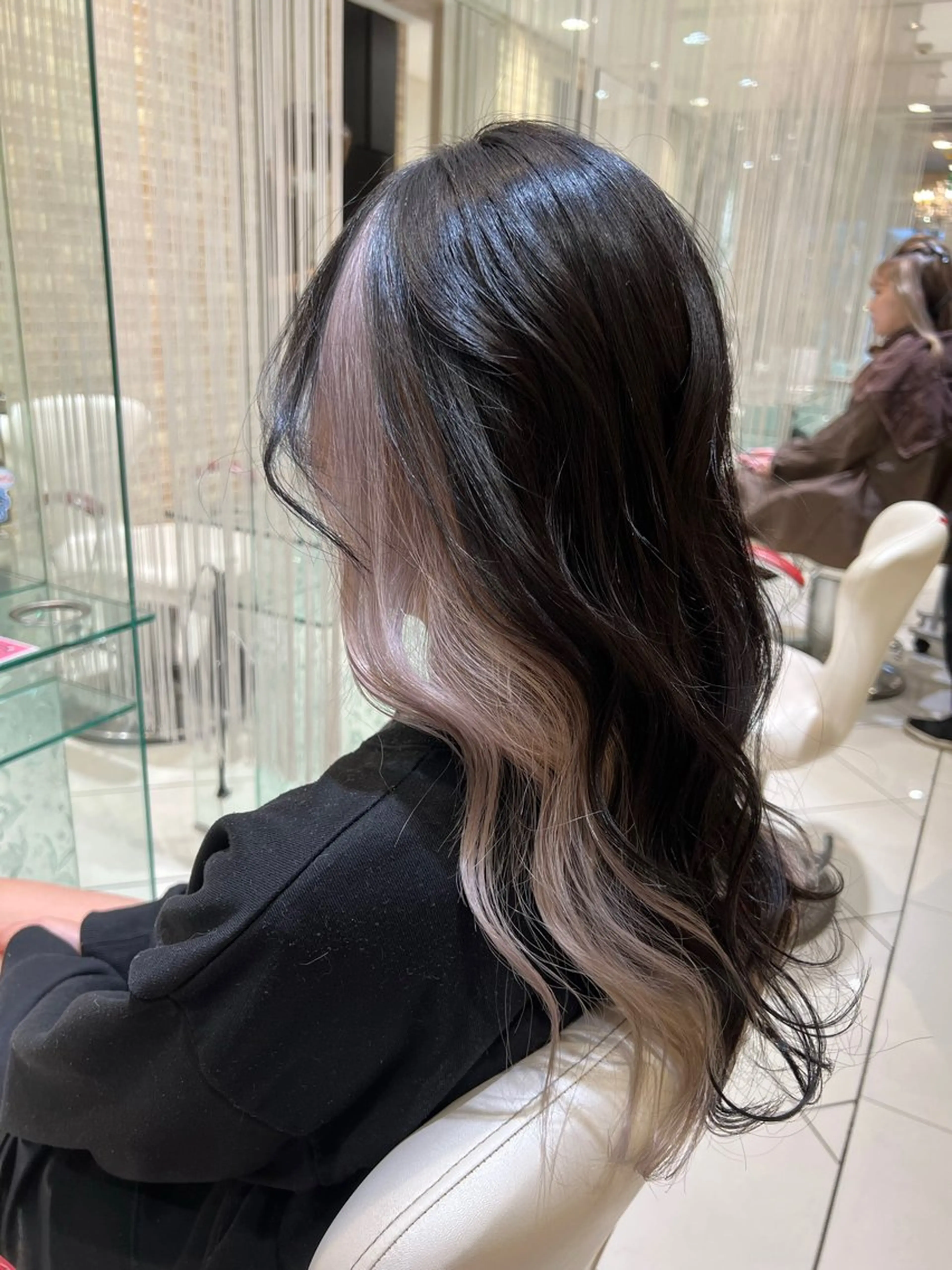 ロング カラー バレイヤージュ ブリーチ ケアブリーチ 透明感カラー デザインカラー カット ヘアカラー ボブ/ハイトーン髪質 改善/越谷✨クラモチのヘアスタイル