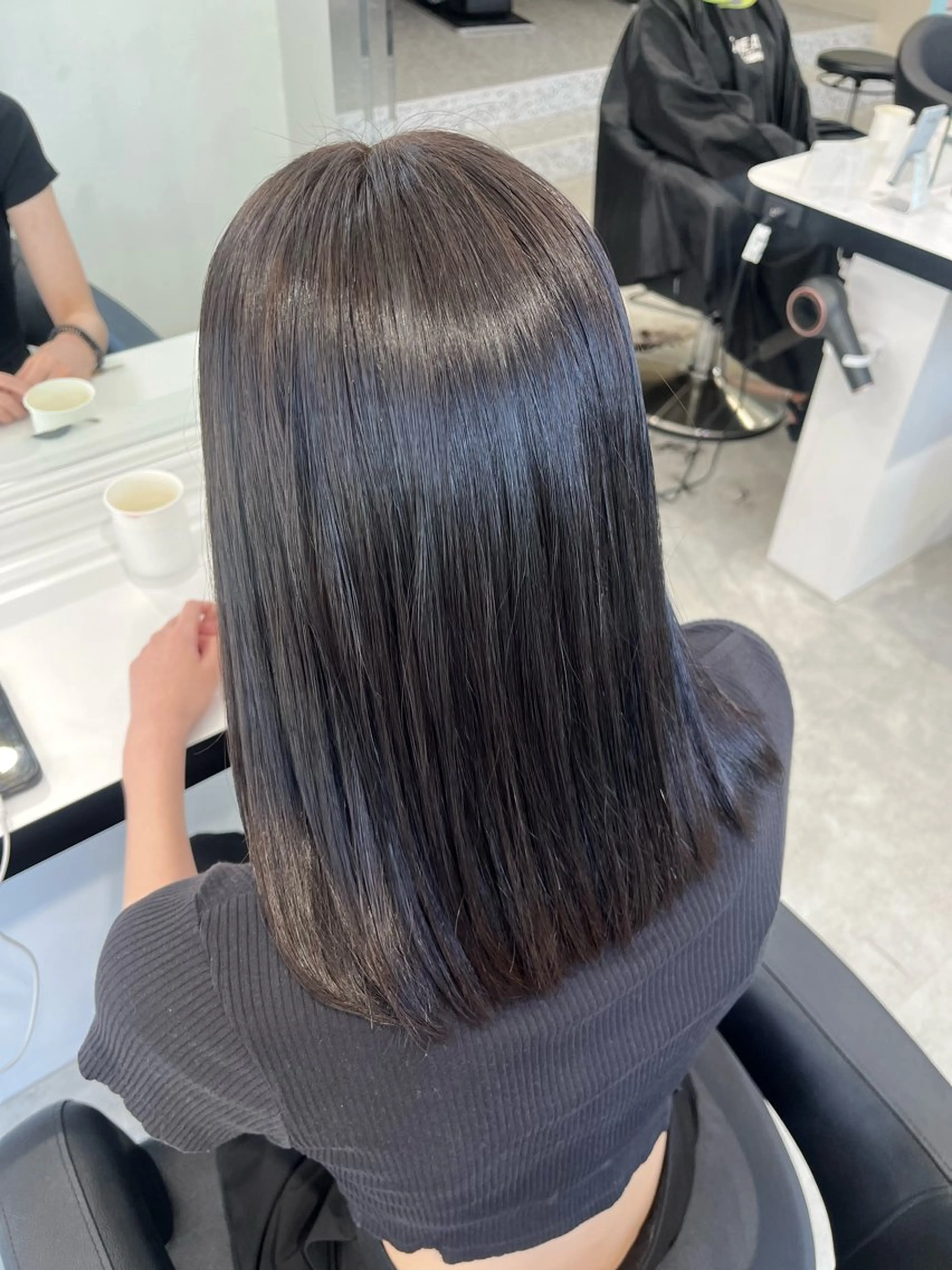 セミロング カラー みう/仙台/暖色/ 艶髪/顔周りカット/のヘアスタイル