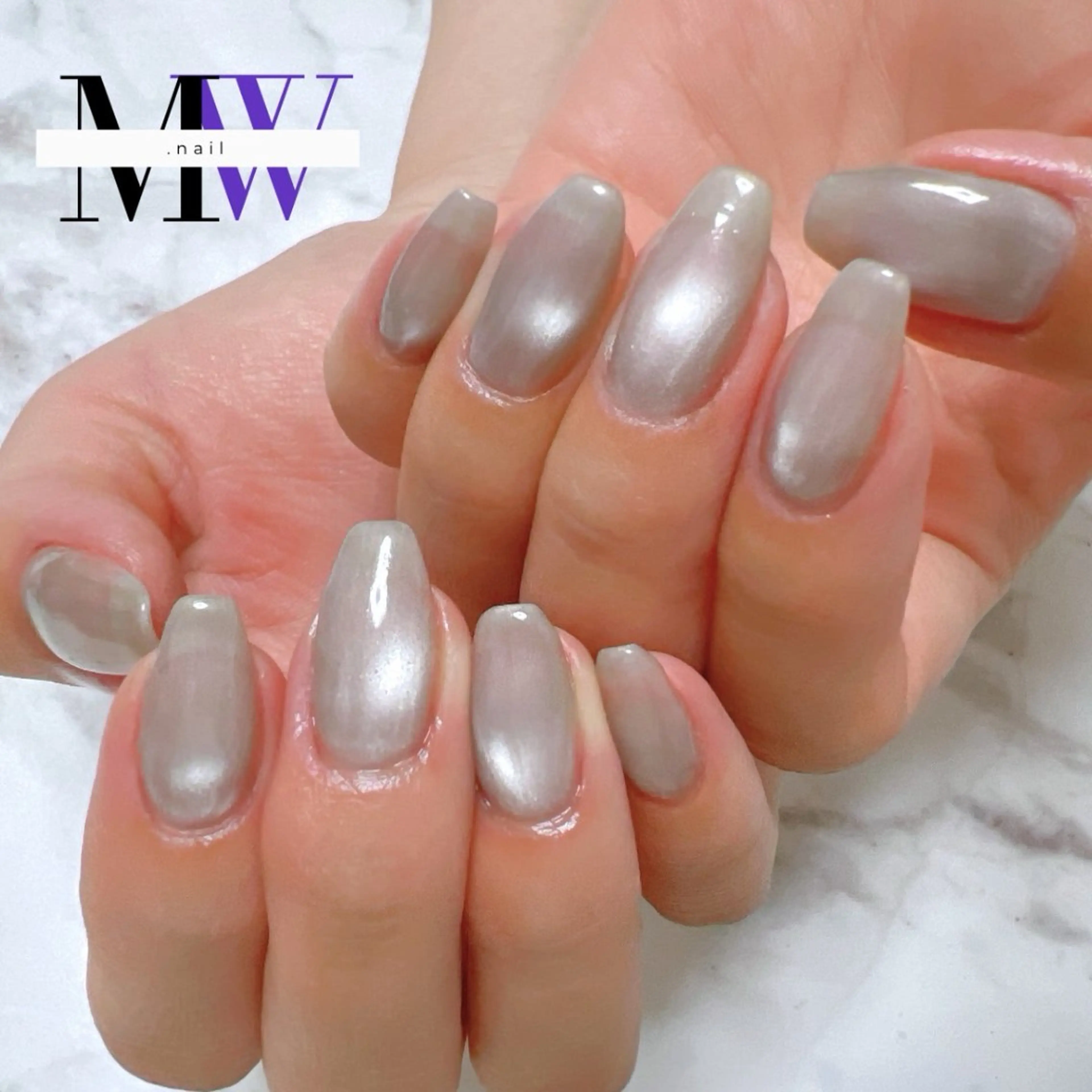 ネイル マグネットネイル ハンドネイル MW .nailのネイルデザイン