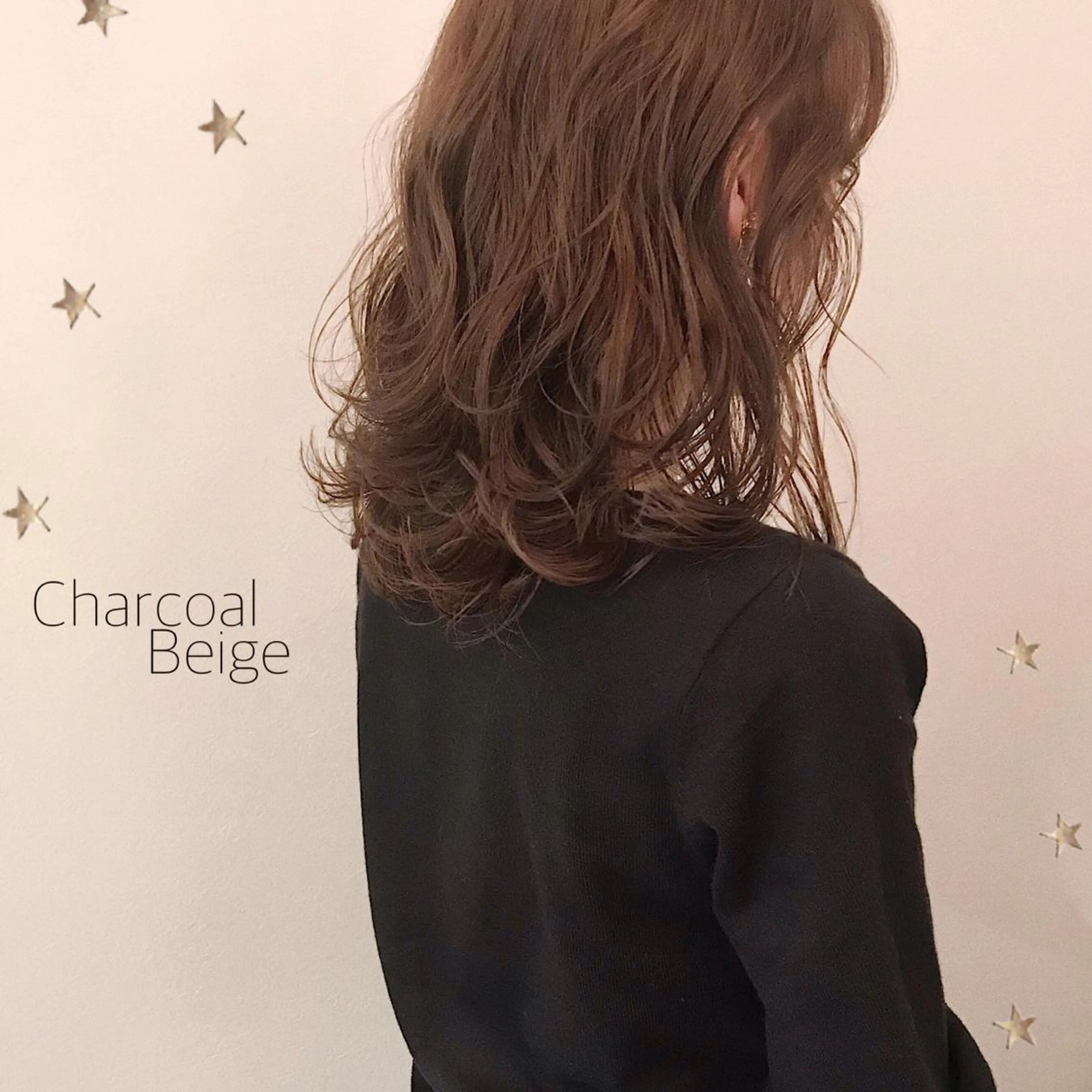 ミディアム カラー 市川 千夏のヘアスタイル