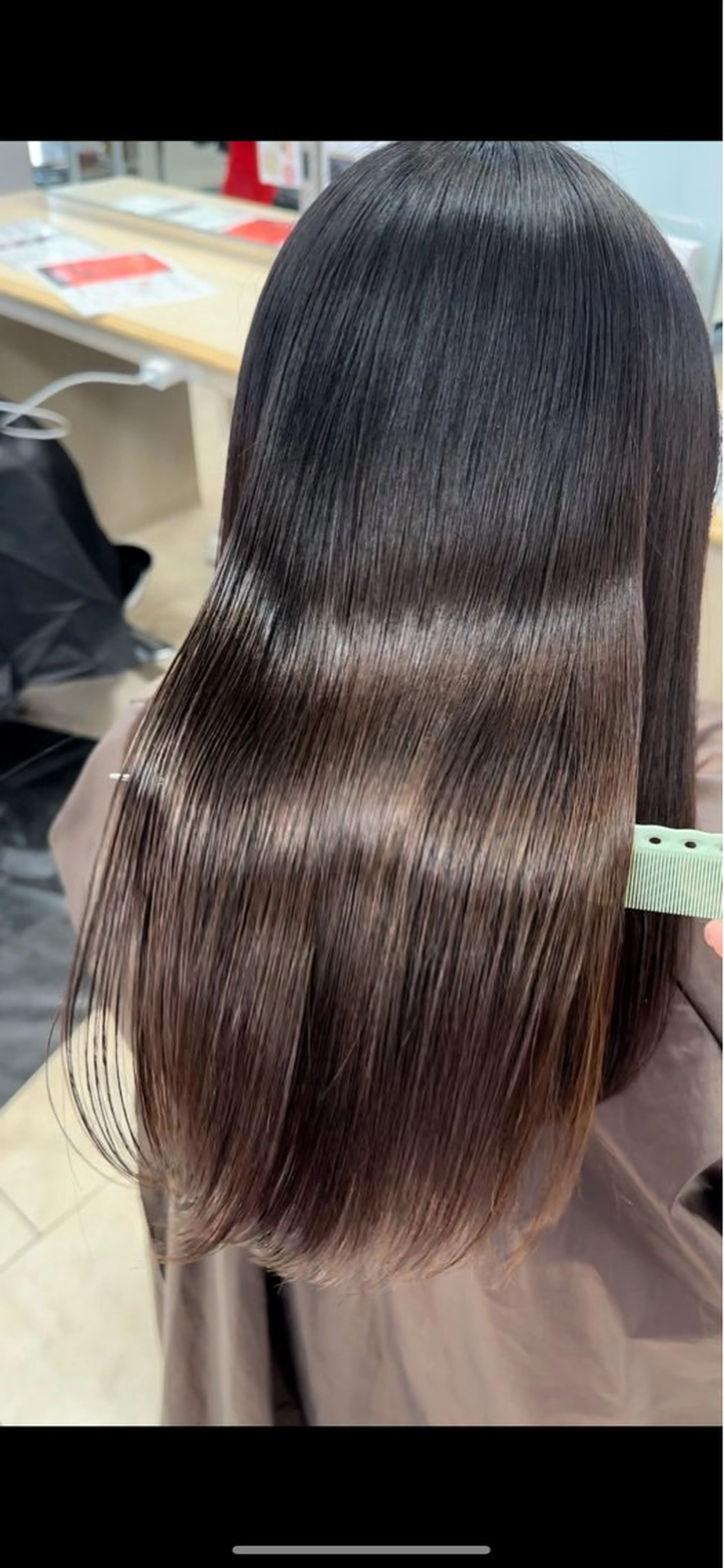 ロング カラー お悩み改善 黄金比みくのヘアスタイル