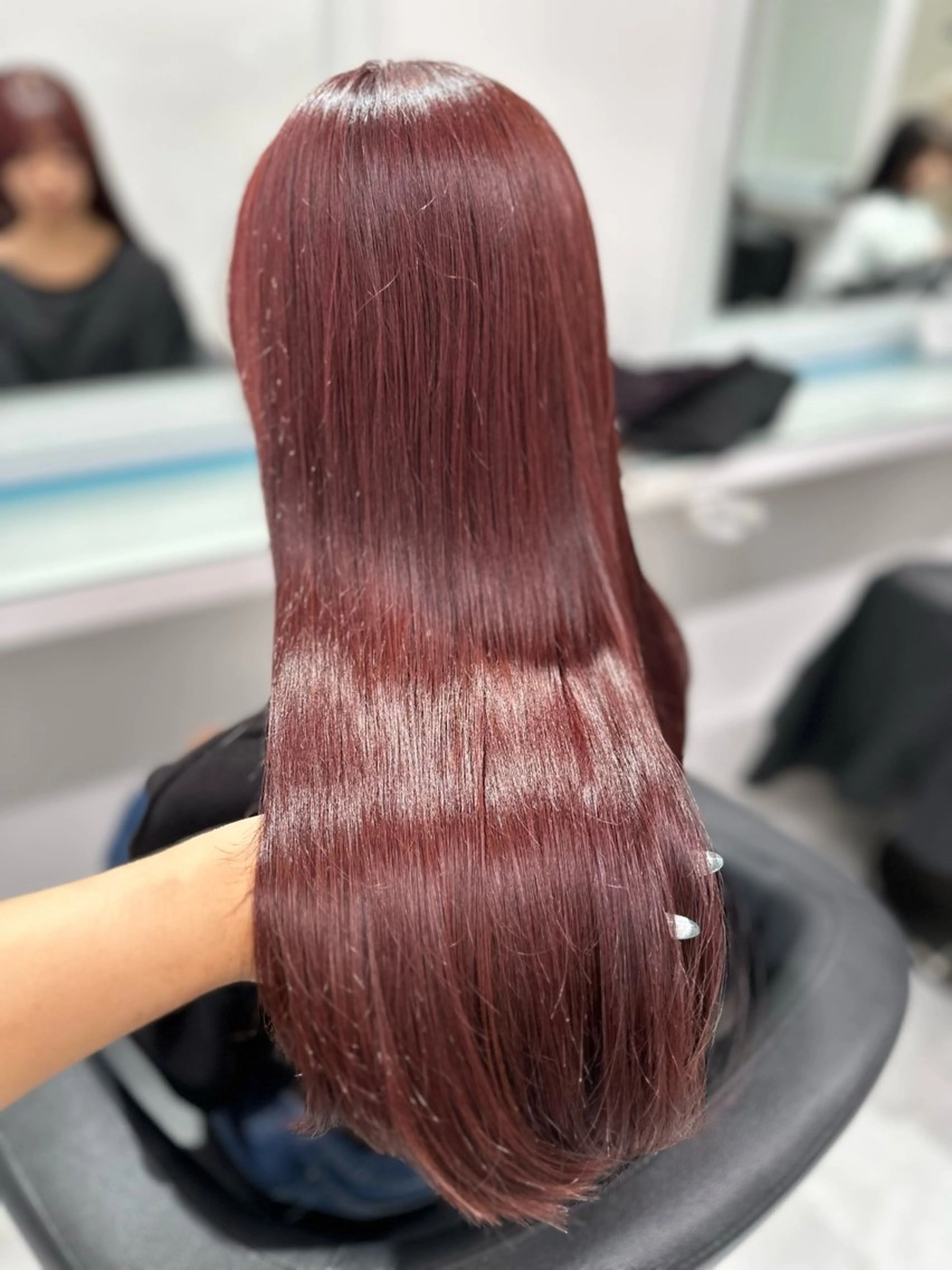 ロング カラー ヘアカラー トリートメント トレンド暖色ヘア🍒 miu🍒のヘアスタイル