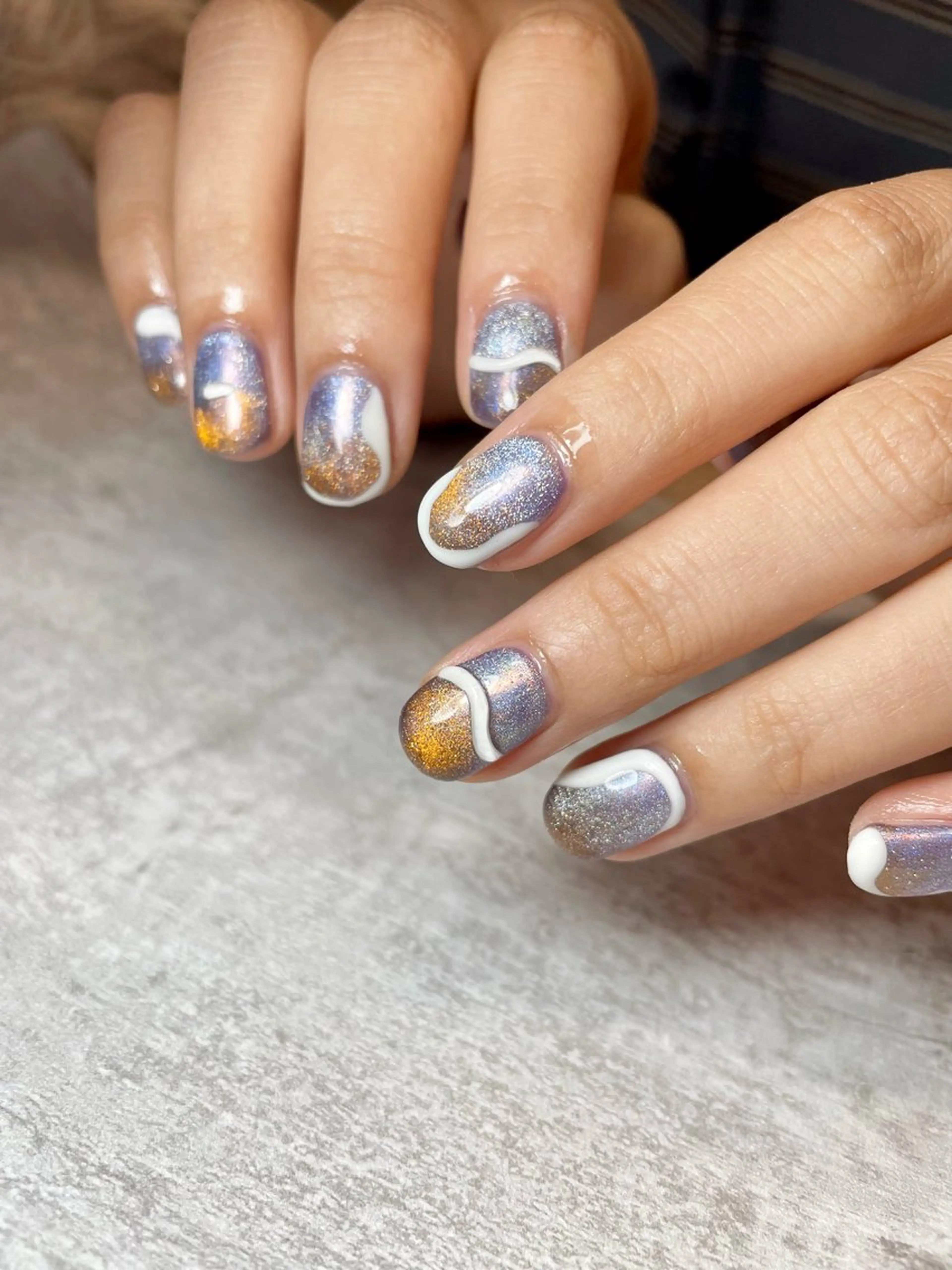 ネイル アートネイル クリアネイル マグネットネイル 持ち込み ニュアンスネイル BEAUTY GARDEN 【nail salon unseul】所属・nana .のネイルデザイン