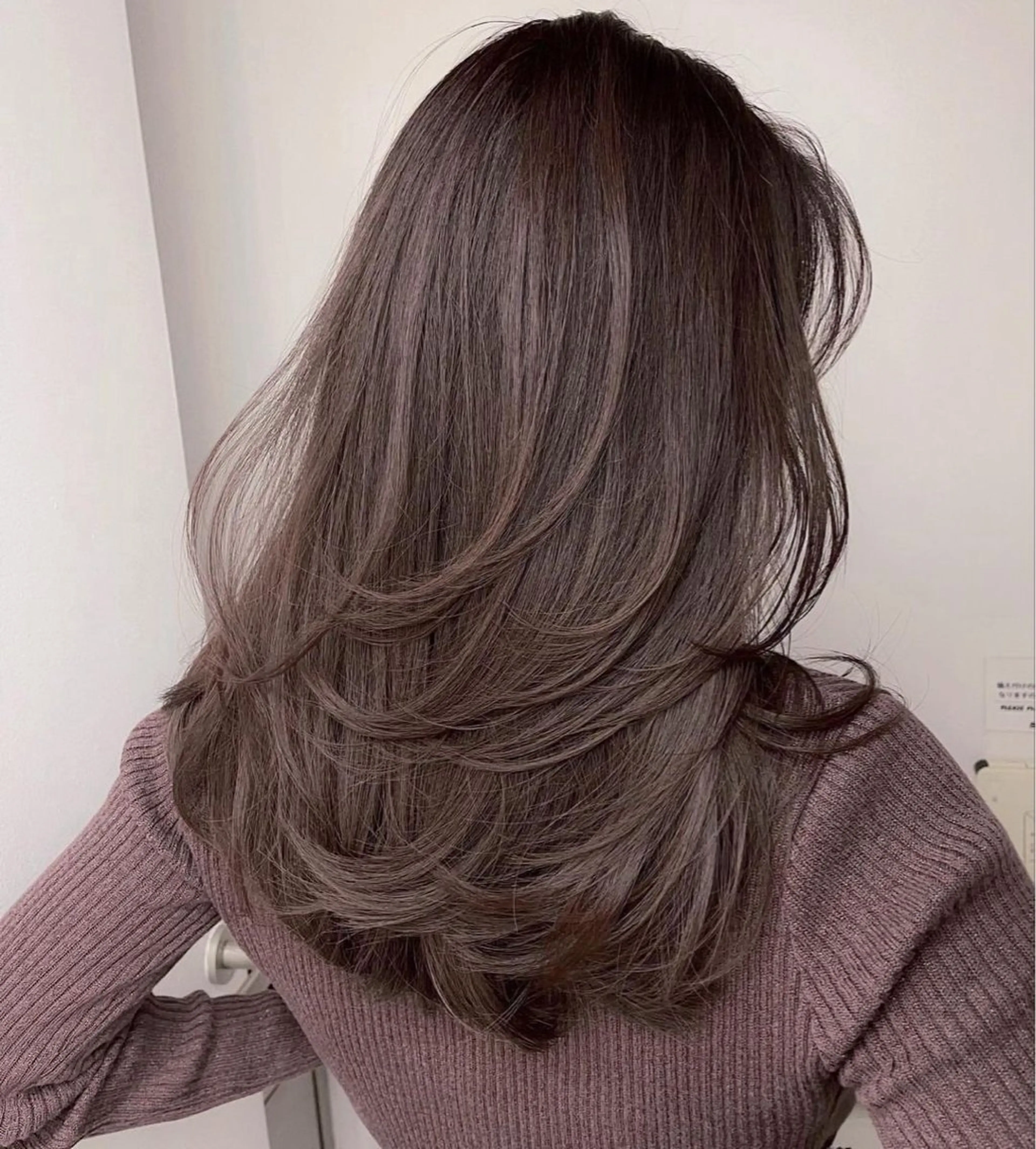 セミロング くびれヘア 顔まわりレイヤー 顔周りカット レイヤーカット 韓国レイヤーカット SAKI🧸のヘアスタイル