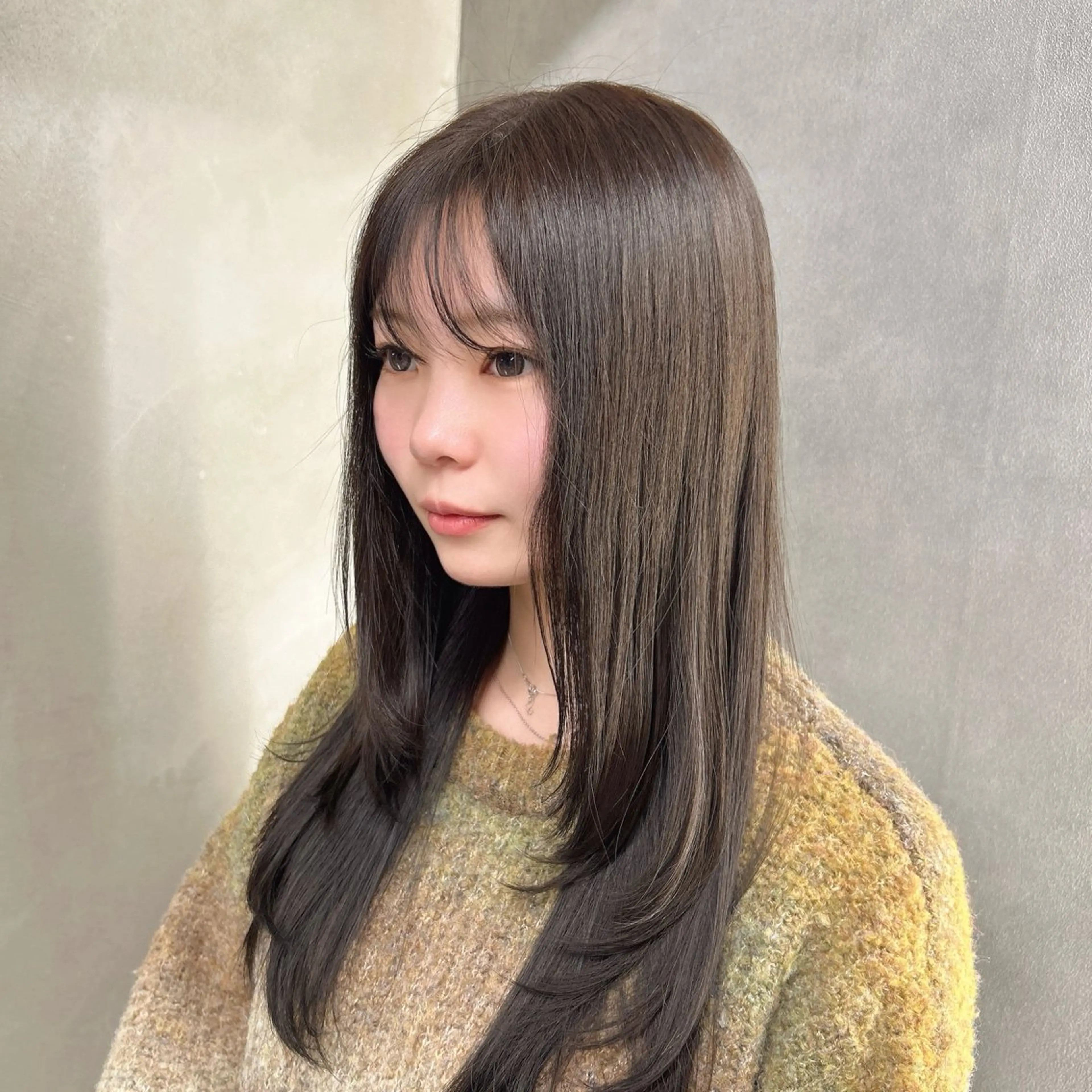 ロング ヘアカラー 阿倍野/髪質改善 /縮毛矯正/坪田幸広のヘアスタイル