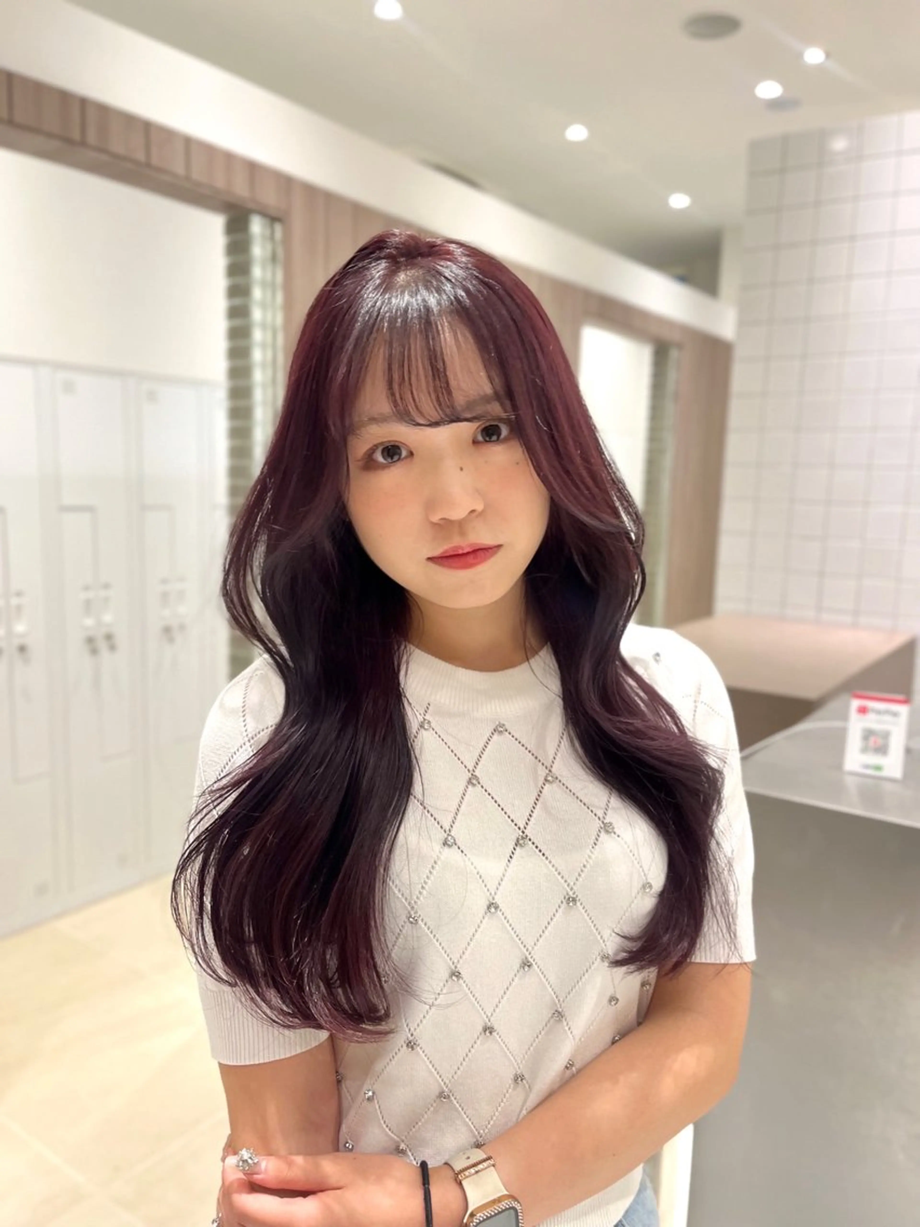 カット+ブリーチなしダブルカラーの写真