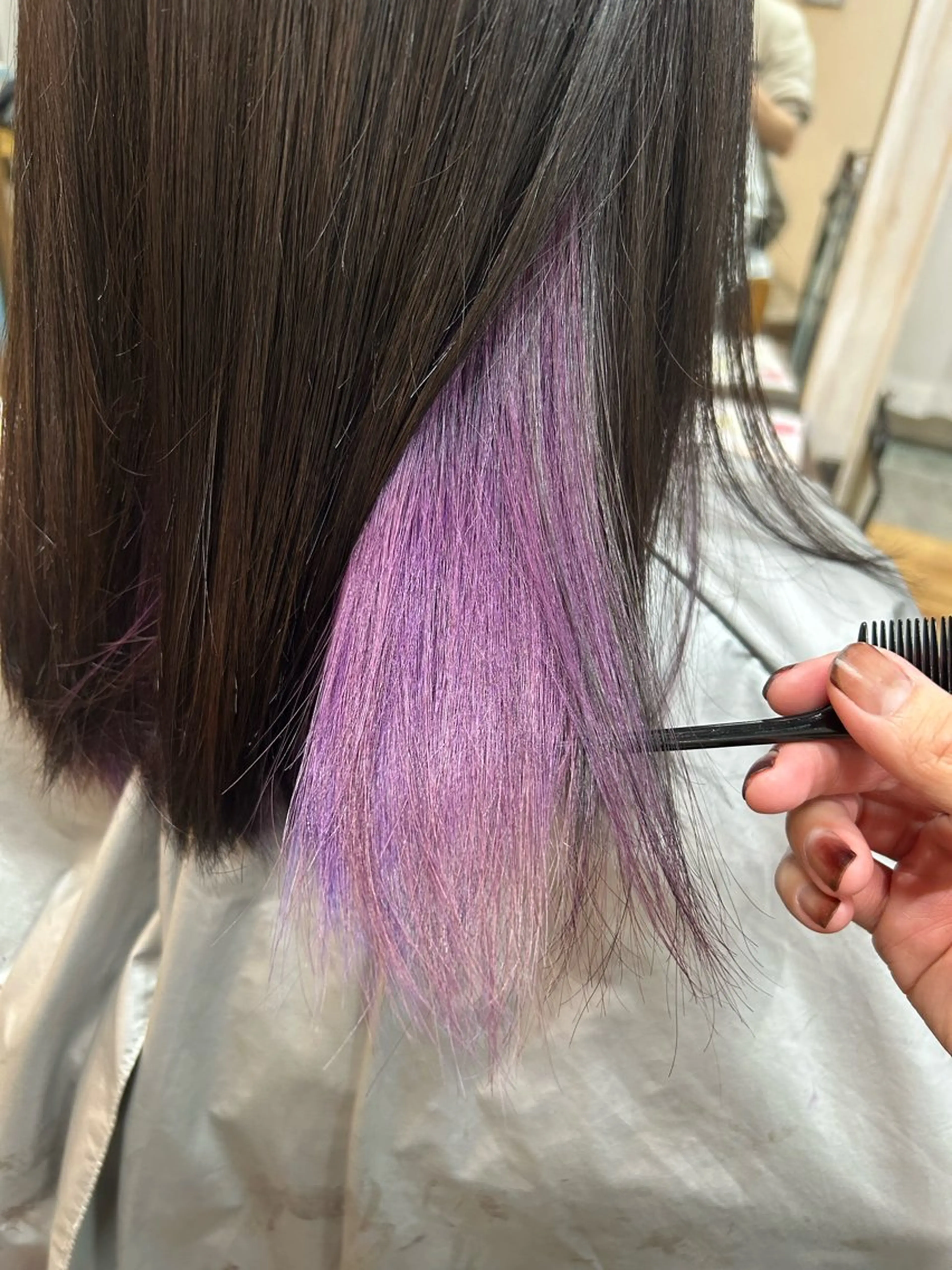 ミディアム カラー ハイトーンカラー パープルカラー 髪質改善 トリートメント カット ヘアカラー メンズパーマ 艶髪☆店長☆有馬のヘアスタイル