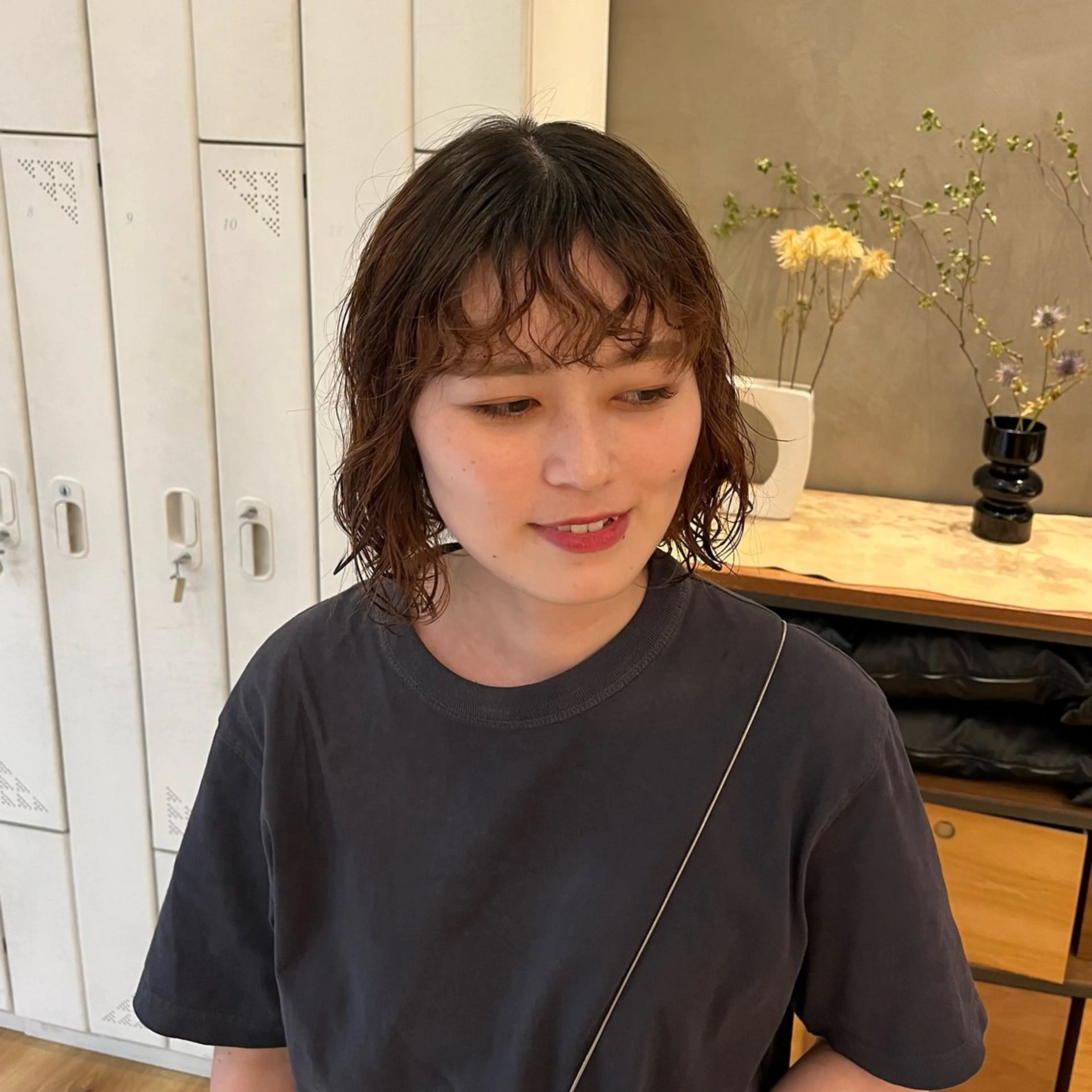 ミディアム パーマ 似合わせカット/ ナオ🐈‍⬛のヘアスタイル