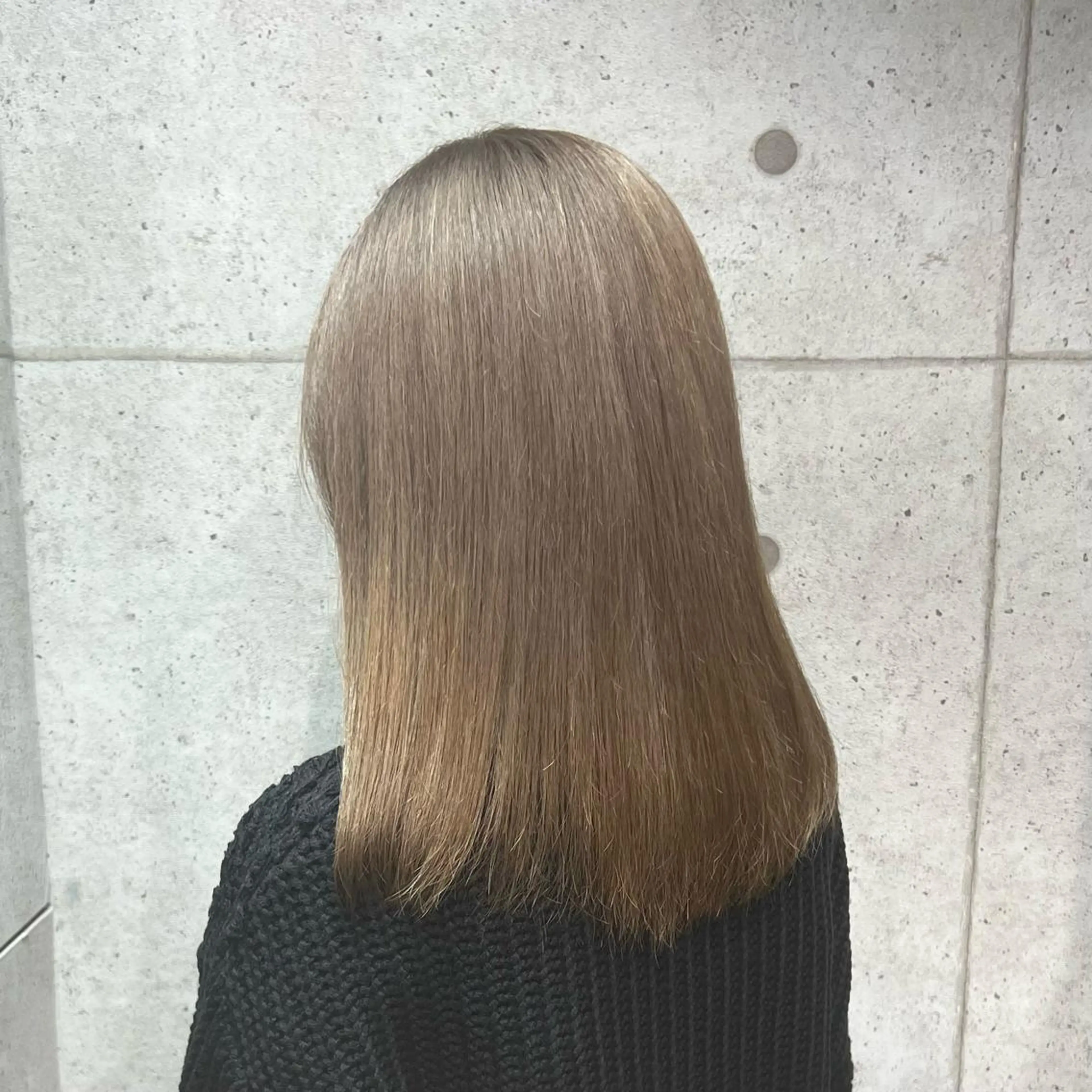 ミディアム 韓国パーマ 美容師 和田爽良のヘアスタイル