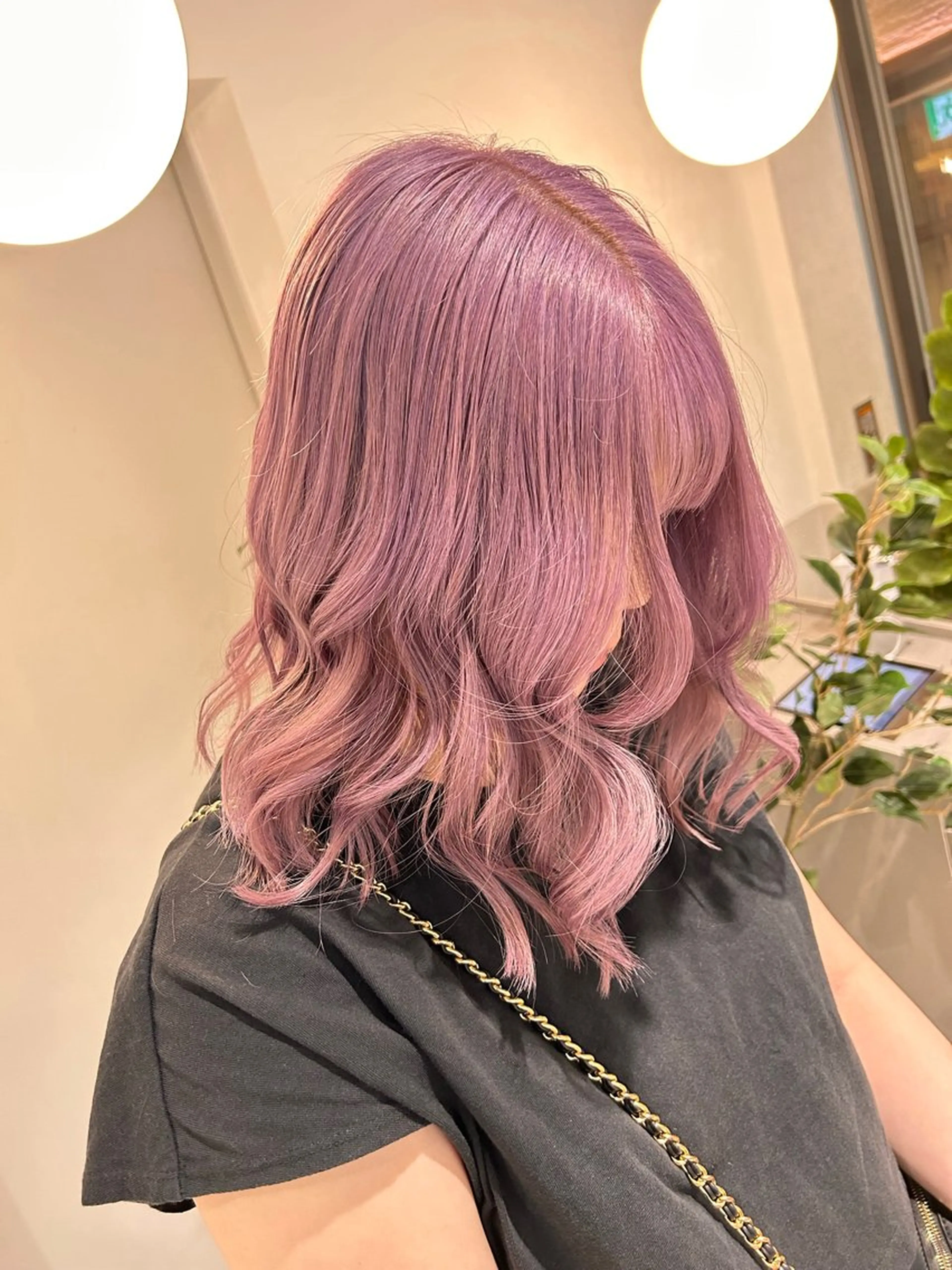 ミディアム カラー ヘアカラー トリートメント 薄田 珠美のヘアスタイル