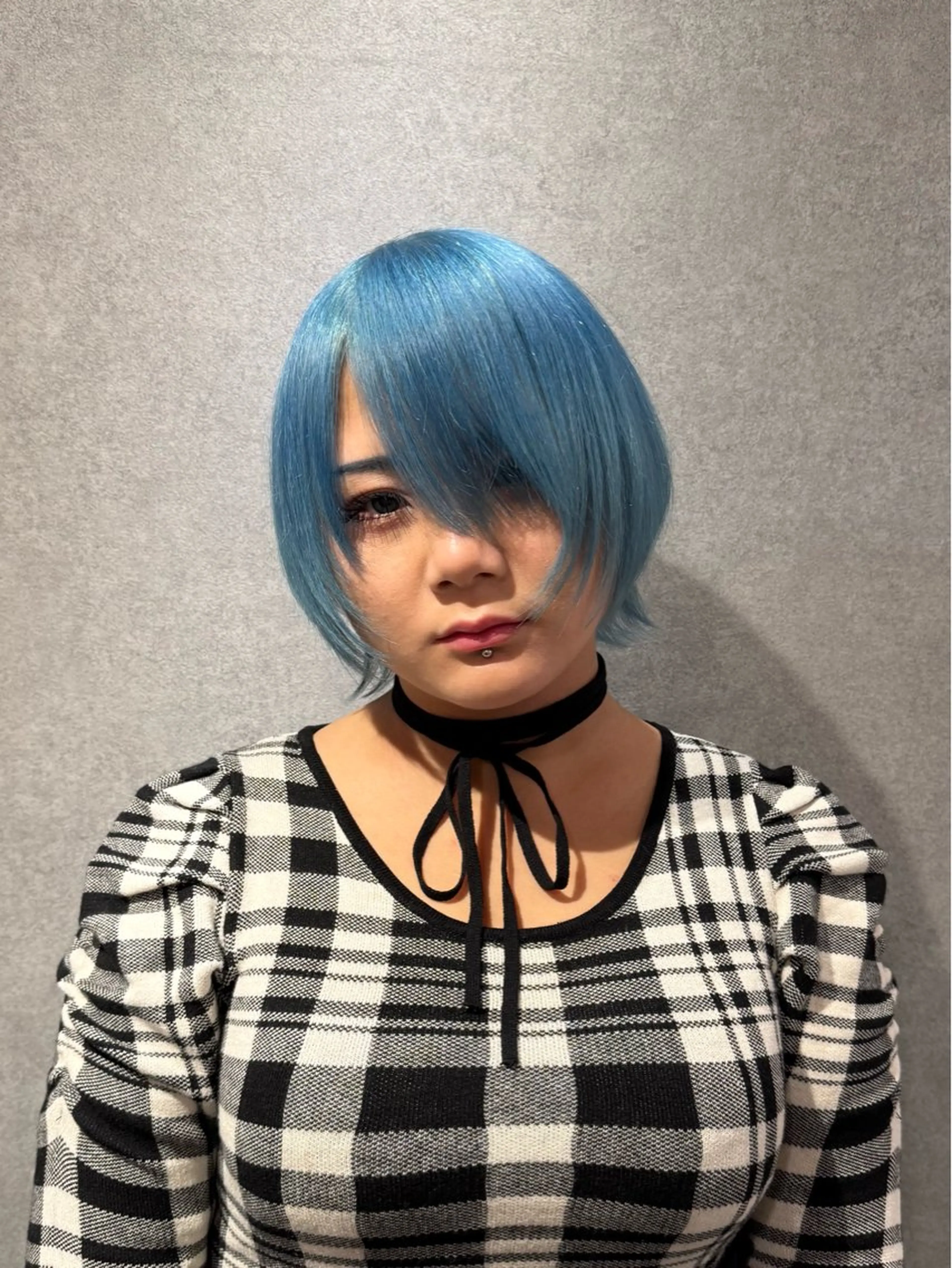 ショート カラー ブルーカラー ハイトーンカラー ショートヘア ウルフカット カット ヘアカラー トリートメント ハイトーン/レイヤー /ウルフ⭐️永田⭐️のヘアスタイル