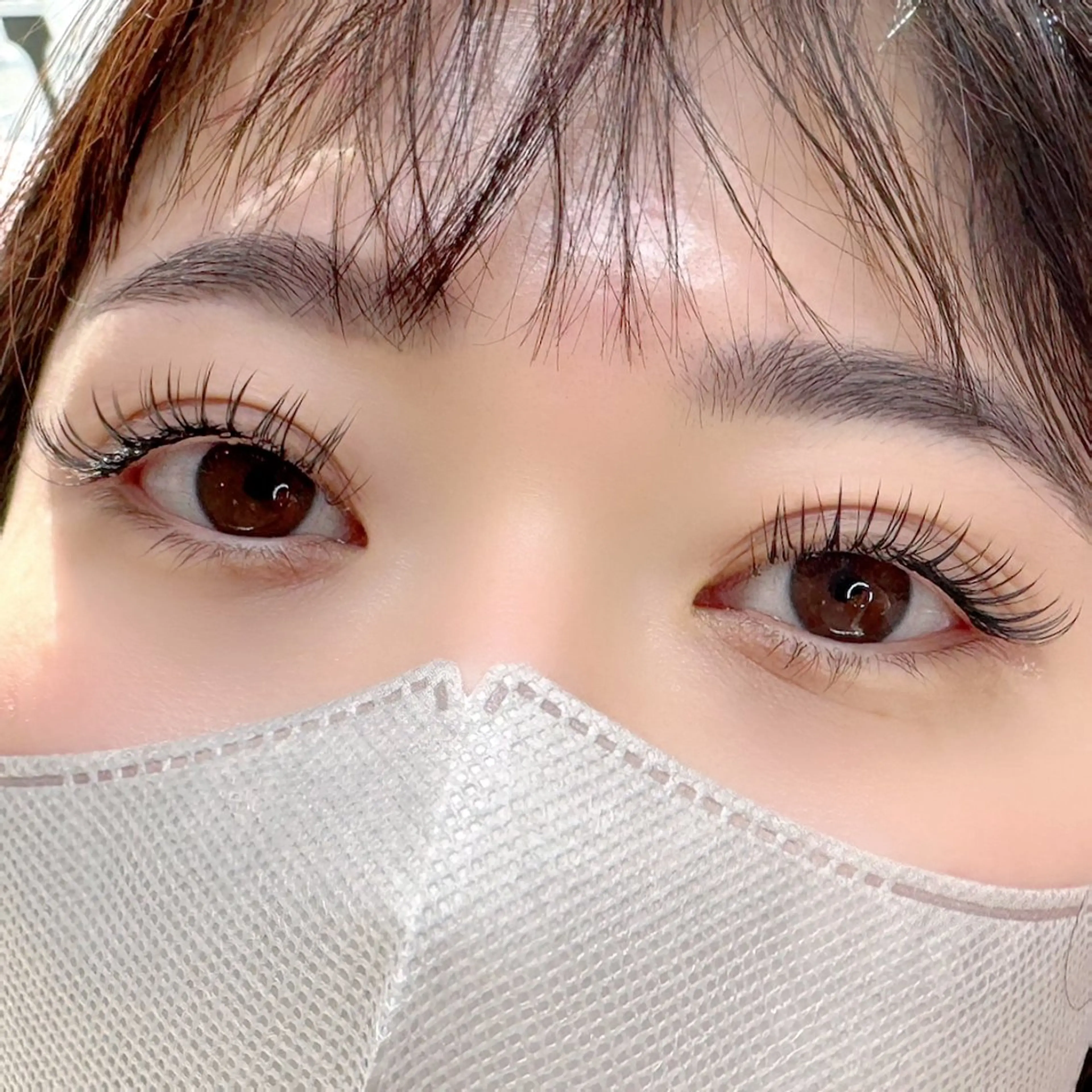 【4月限定💝選べる90分付け放題】Wフラットラッシュorバインドロックorシングル/アイシャンプー&オフ込¥4200の写真