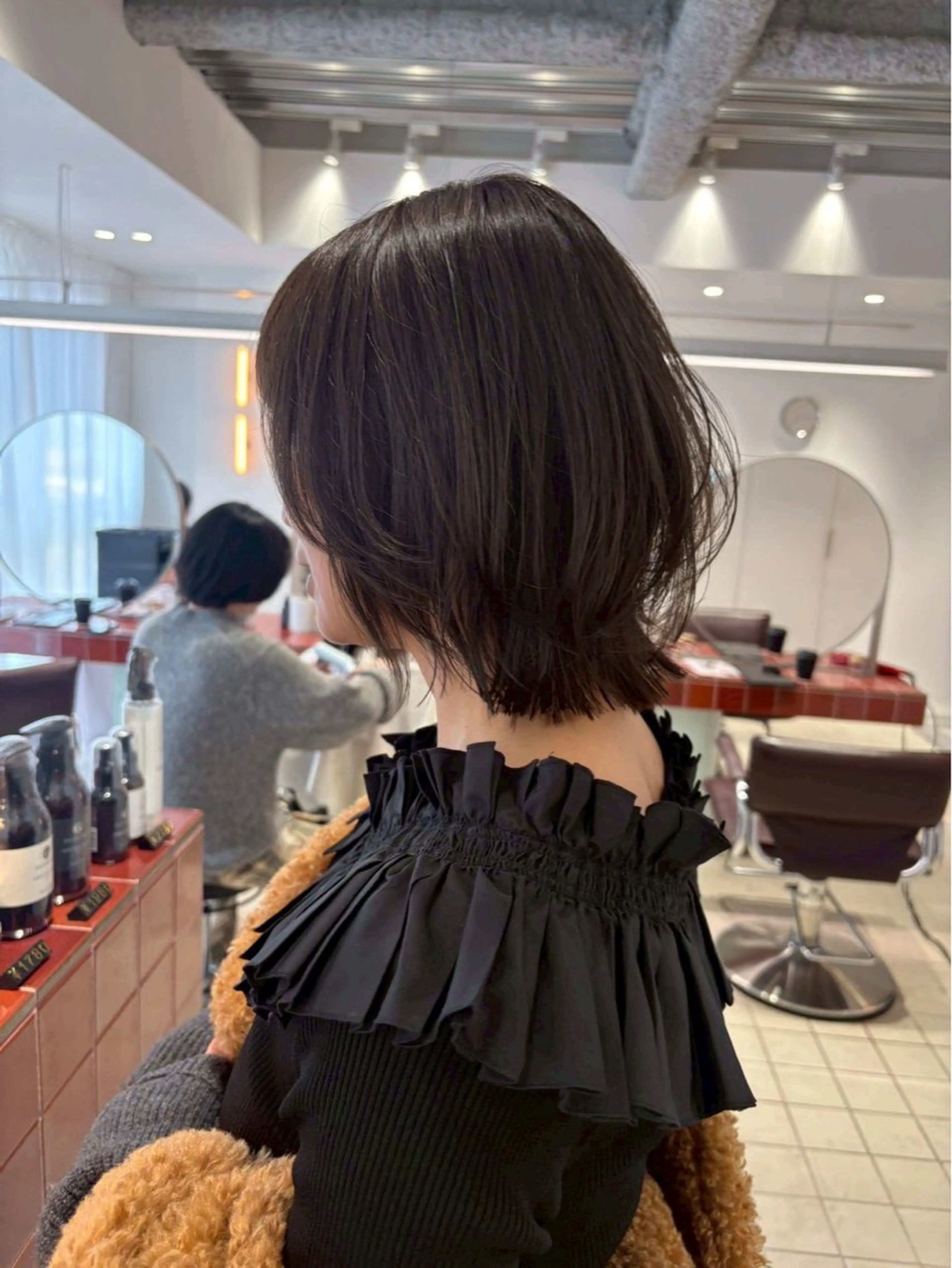 ミディアム ボブレイヤー ボブ レイヤーカット れんか/ボブ/レイヤ ー/ベージュ/艶髪のヘアスタイル