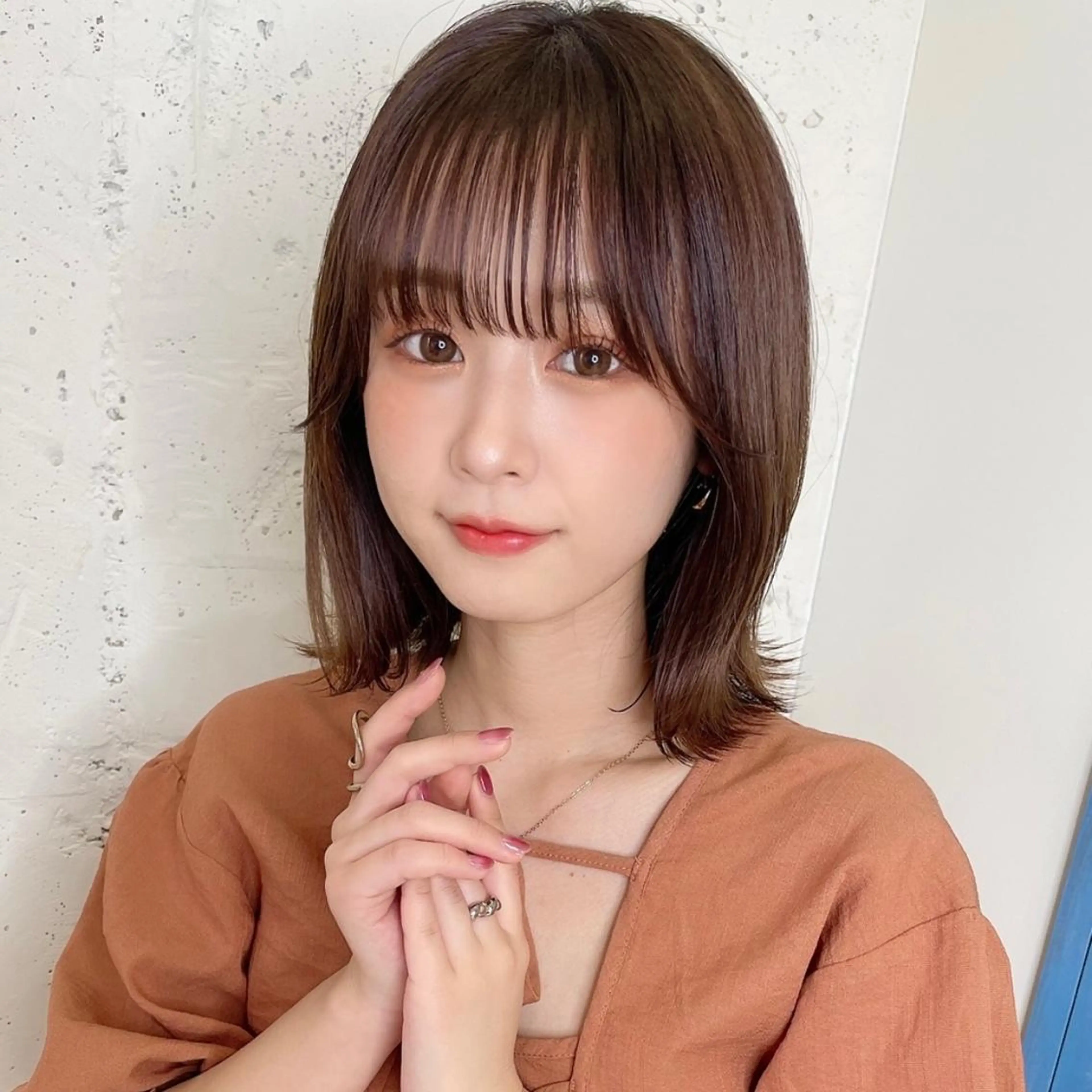 ミディアム 江口 さやかのヘアスタイル