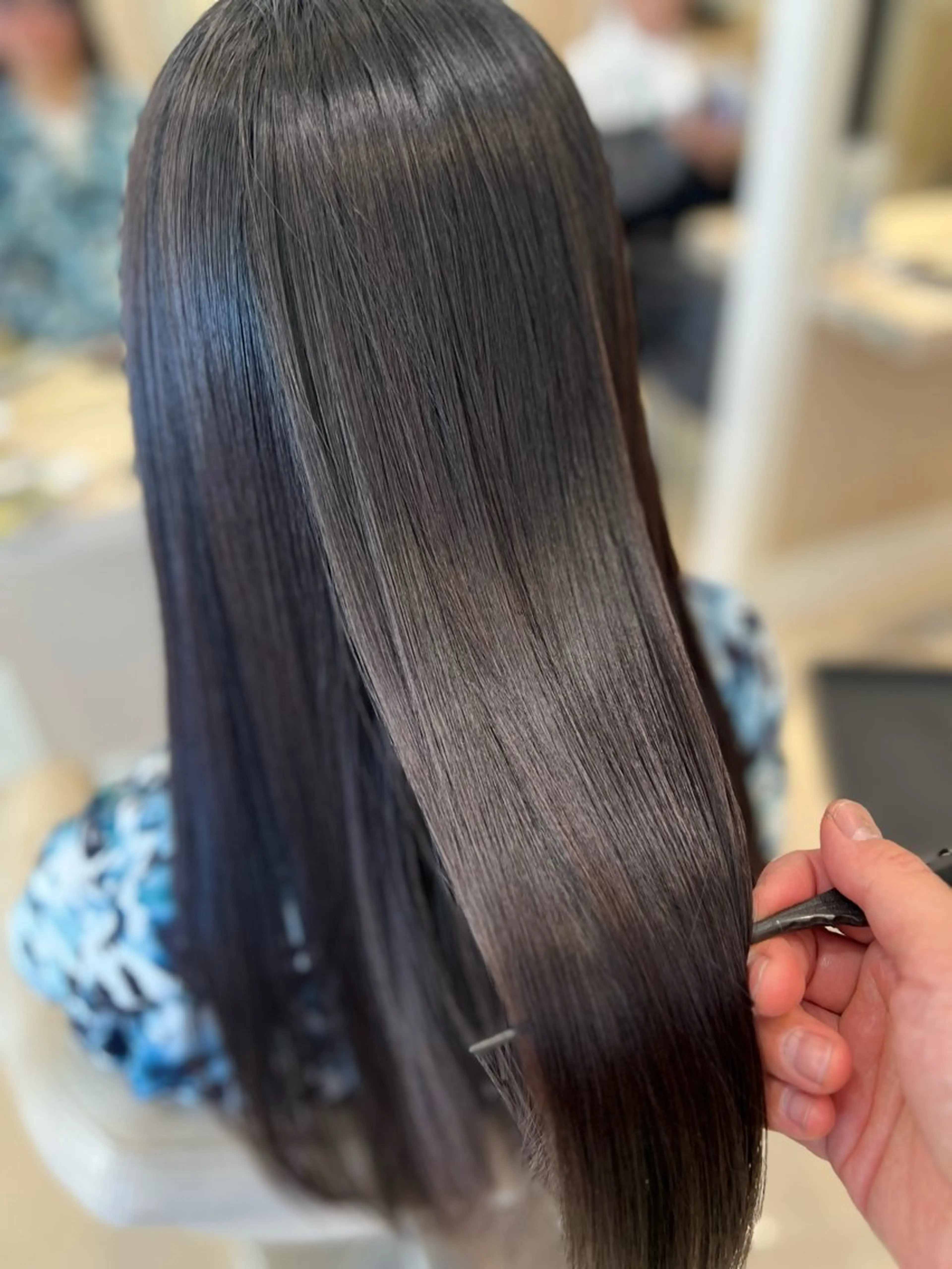 ロング パーマ カット 縮毛矯正 トリートメント 金子 直樹のヘアスタイル