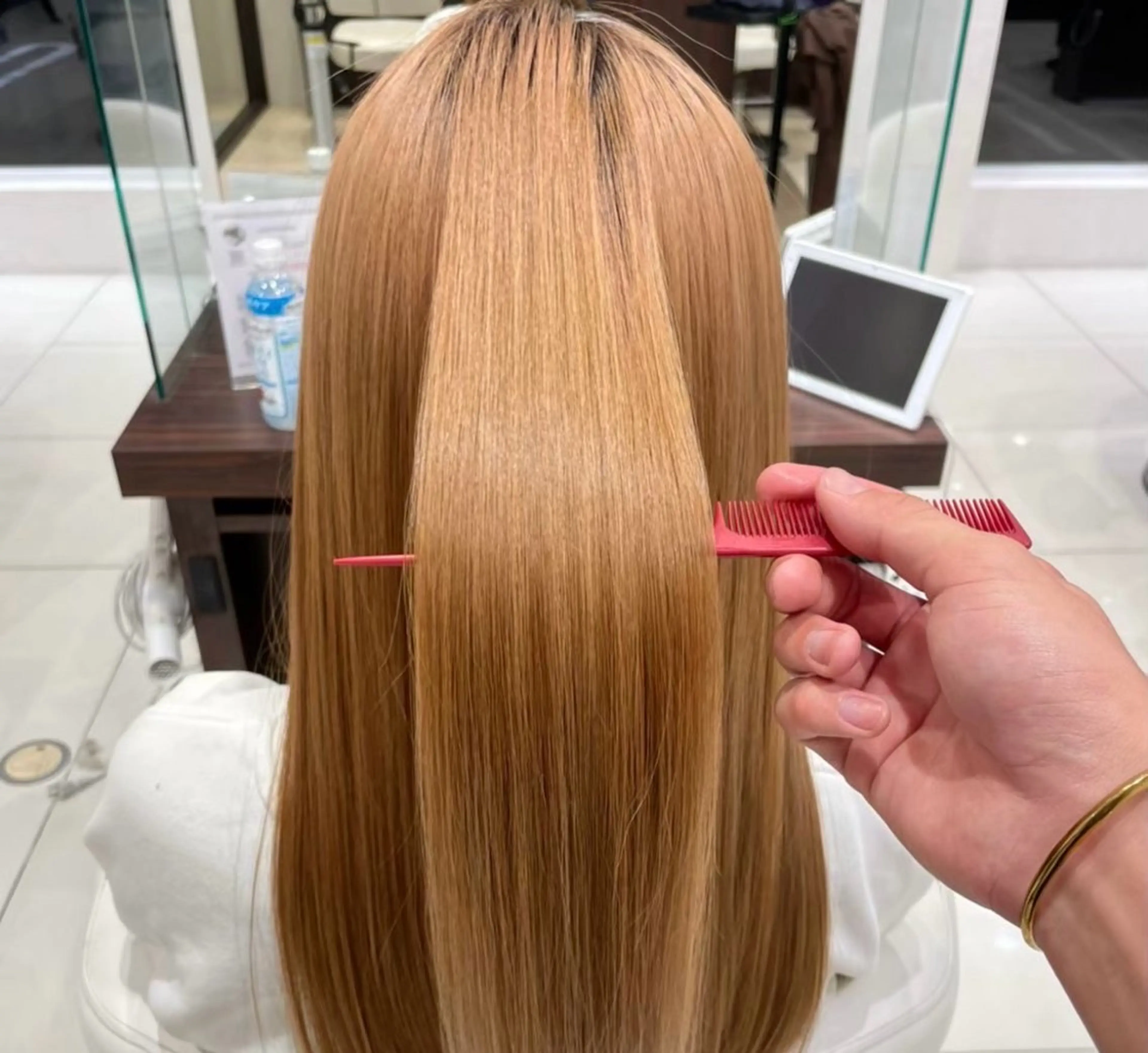 セミロング カラー 山本 傑のヘアスタイル