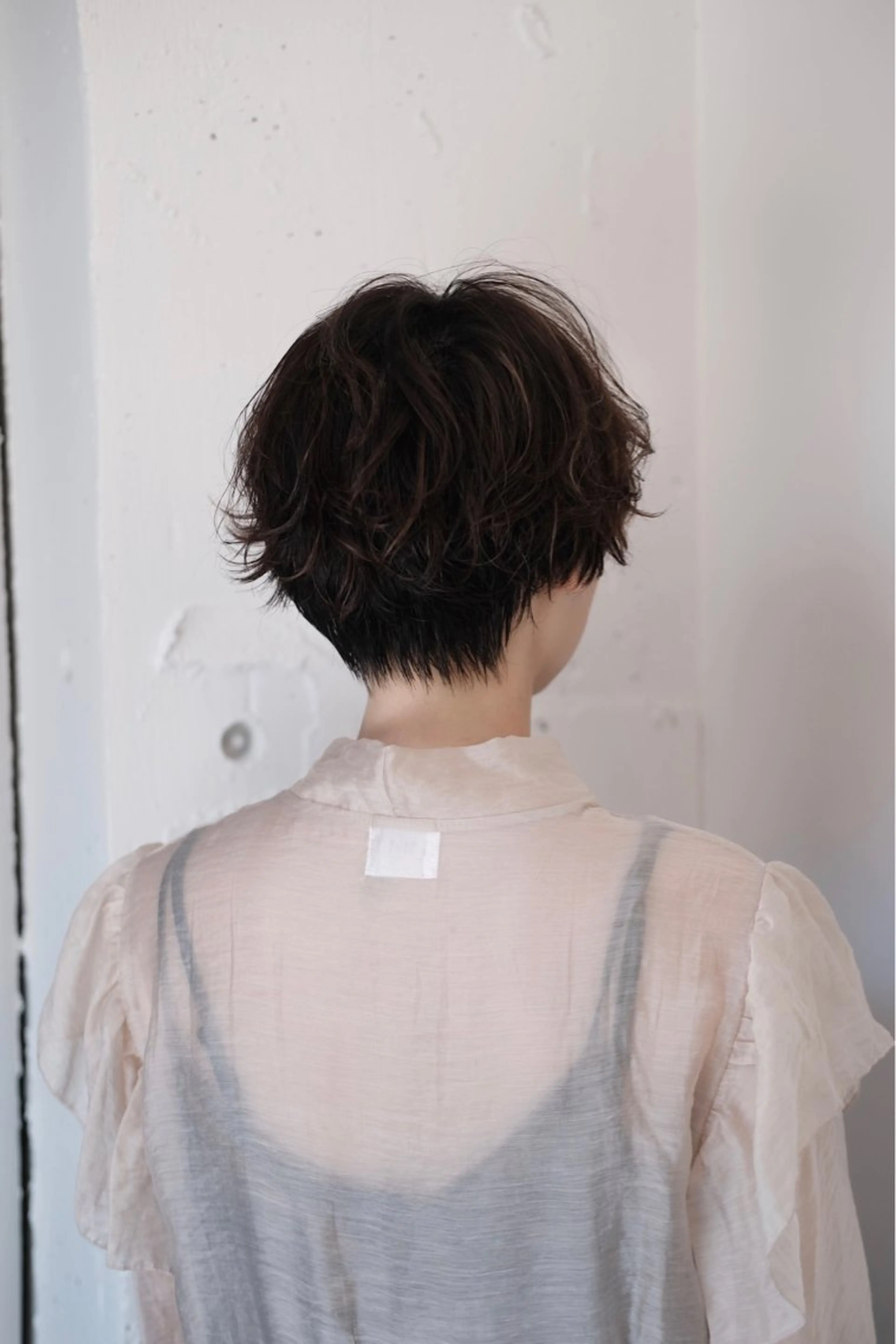 ショート パーマ ショートヘア ニュアンスパーマ 大石 沙季のヘアスタイル