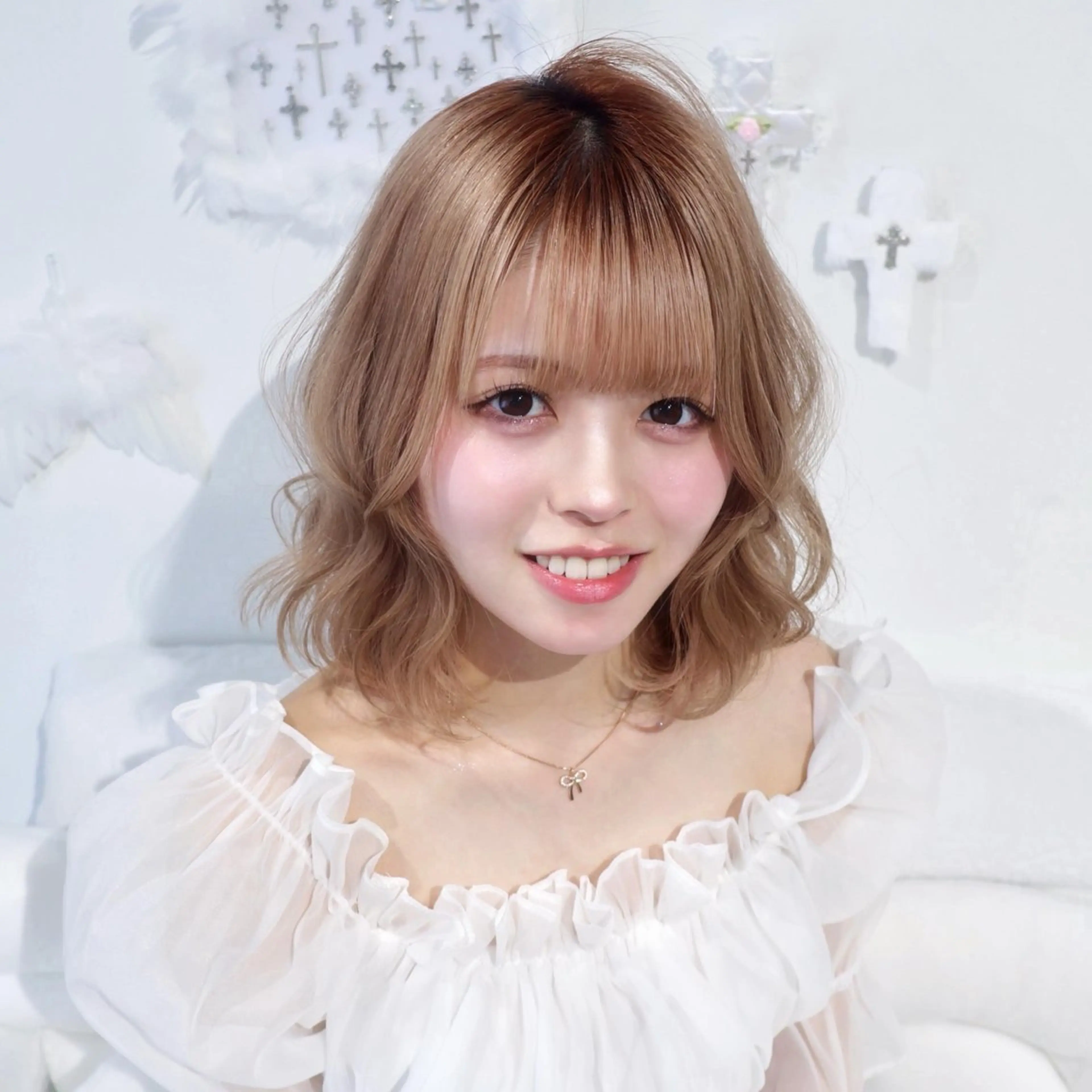 ミディアム カラー 💜りさ💜 横浜／透明感️🪽‪のヘアスタイル