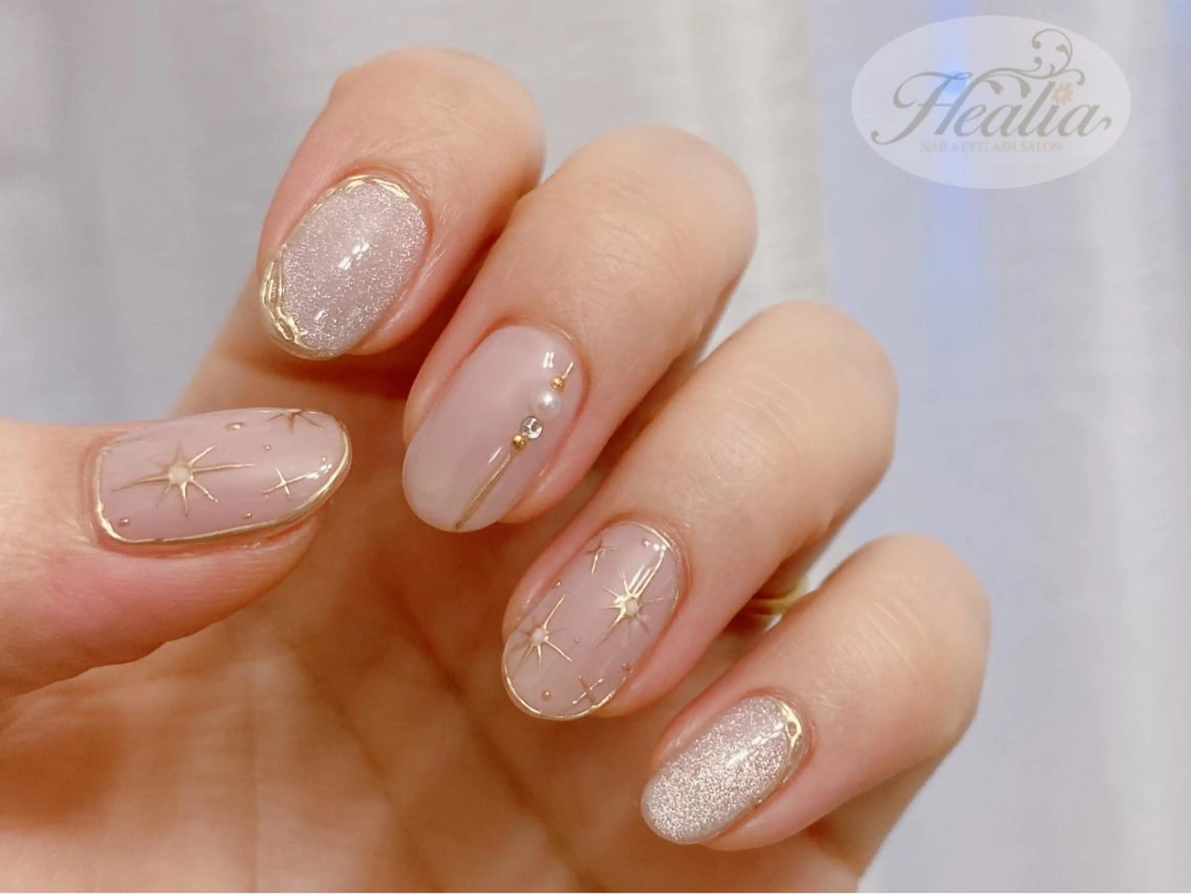 ネイル アートネイル マグネットネイル ミラーネイル ストーンネイル REMIA湘南台 TANABEのネイルデザイン