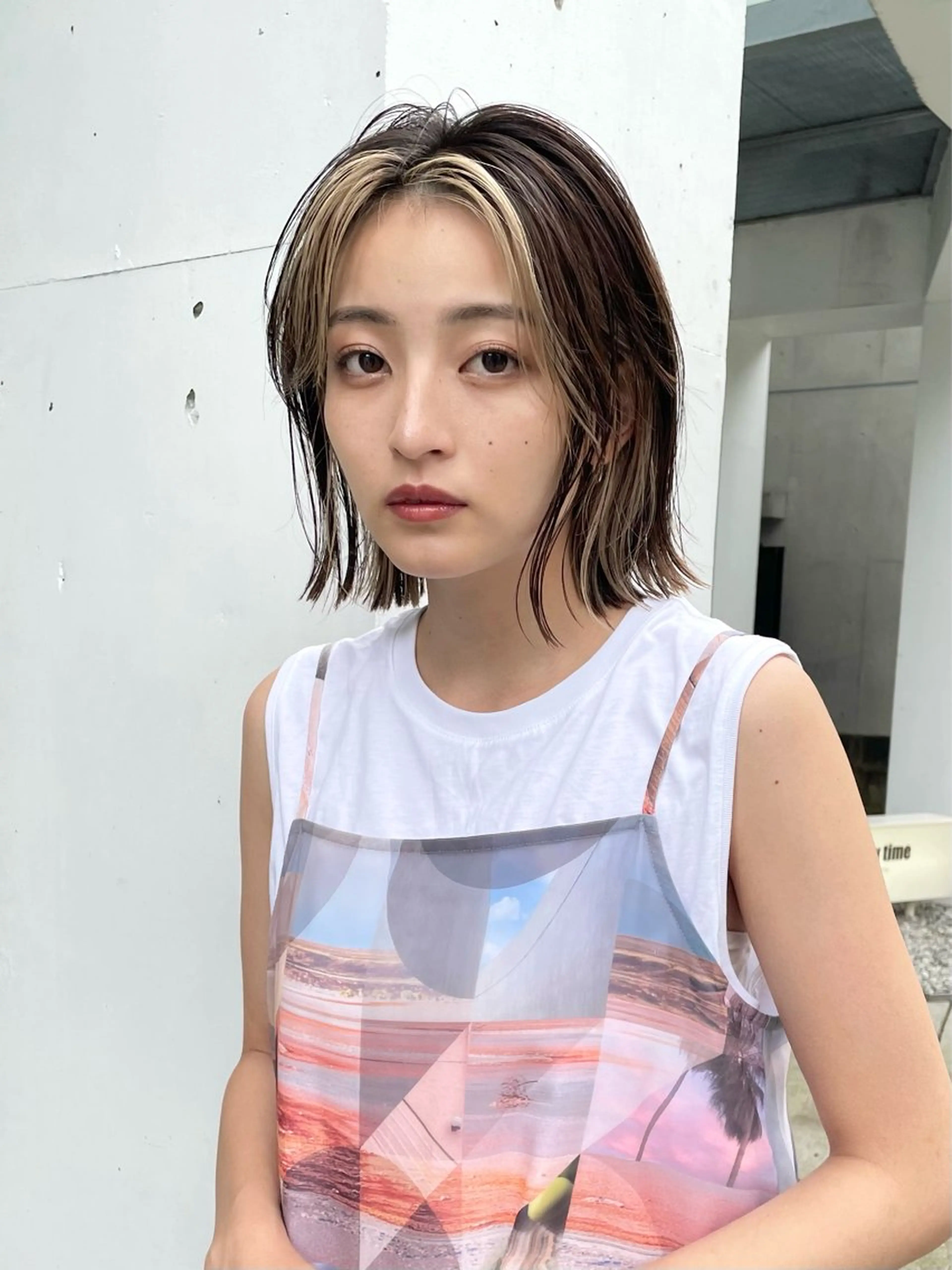 ミディアム カラー インナーカラー カット ヘアカラー fit /HONOKAのヘアスタイル